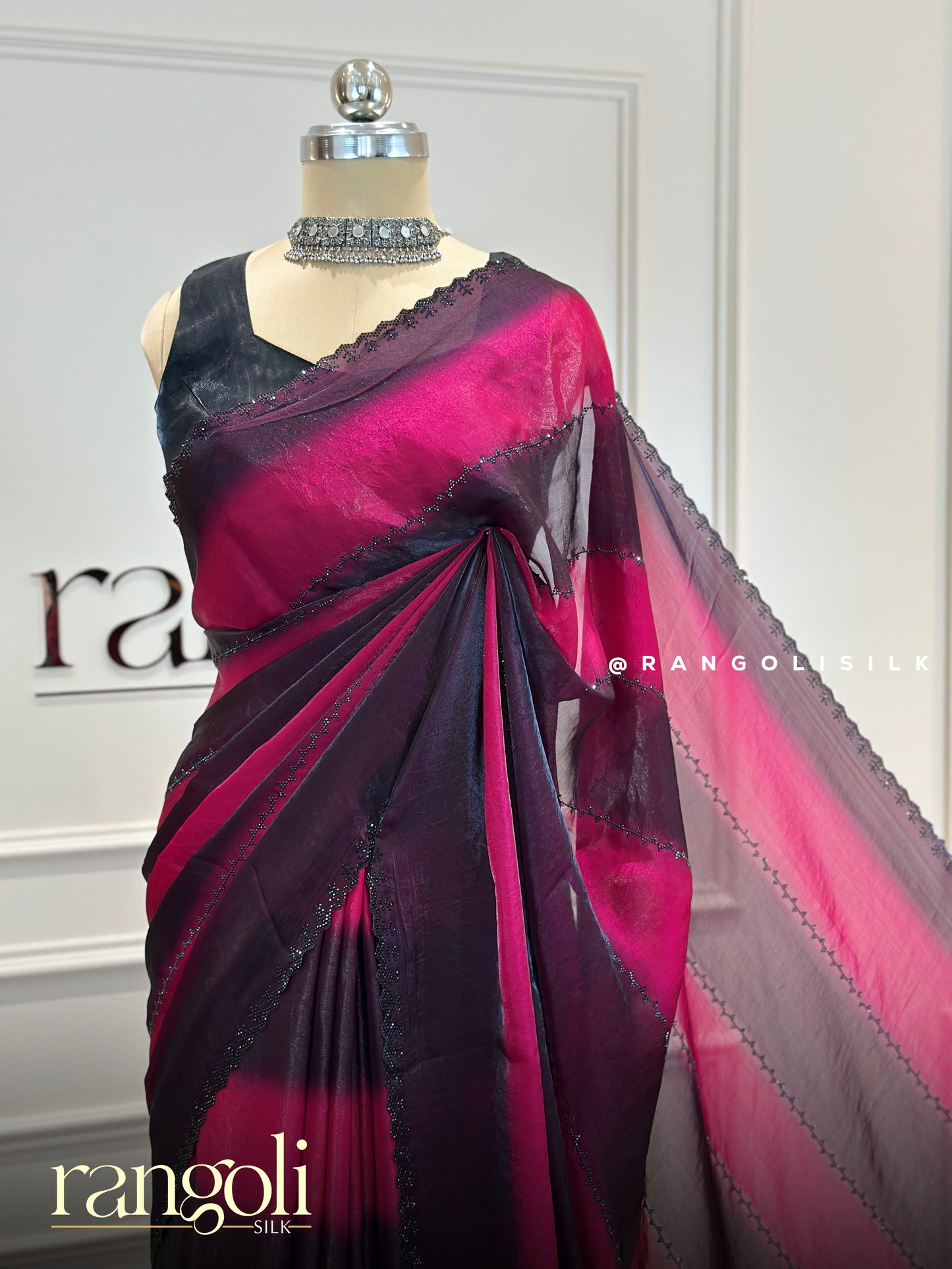 Premium Designer Sarees with Sculpted Pleats and Luxury Finish - Post 751