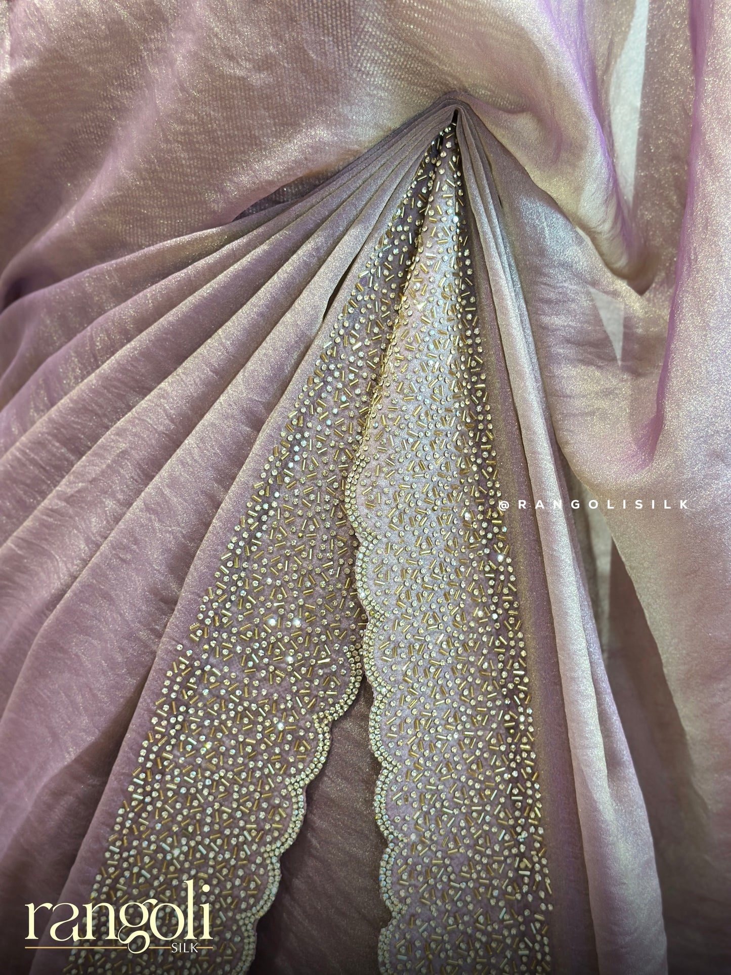 Pastel Designer Saree in Organza Fabric - Post 360