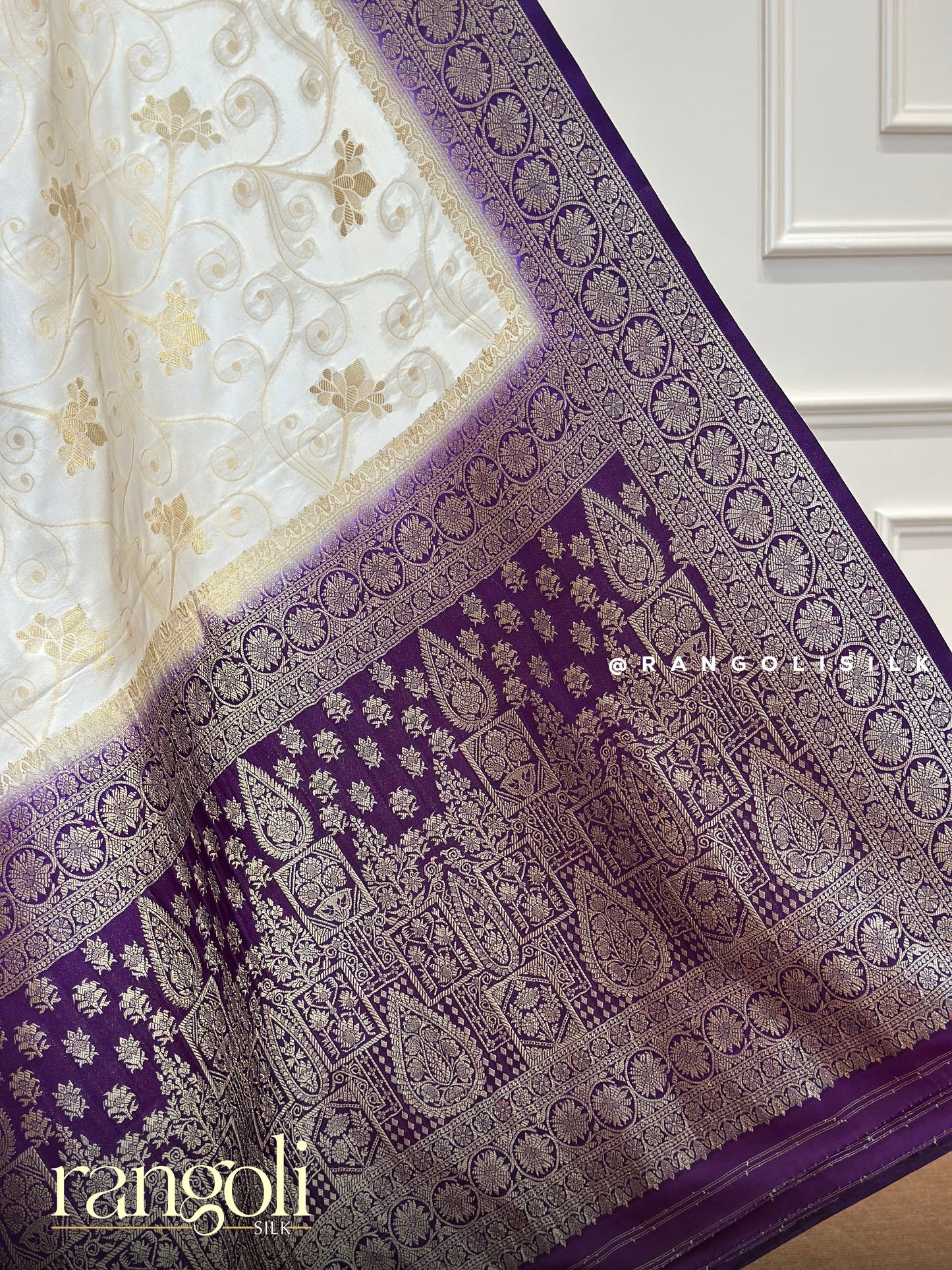 Banaras Saree with Bold Colours and Rich Floral Pallu - Post 378