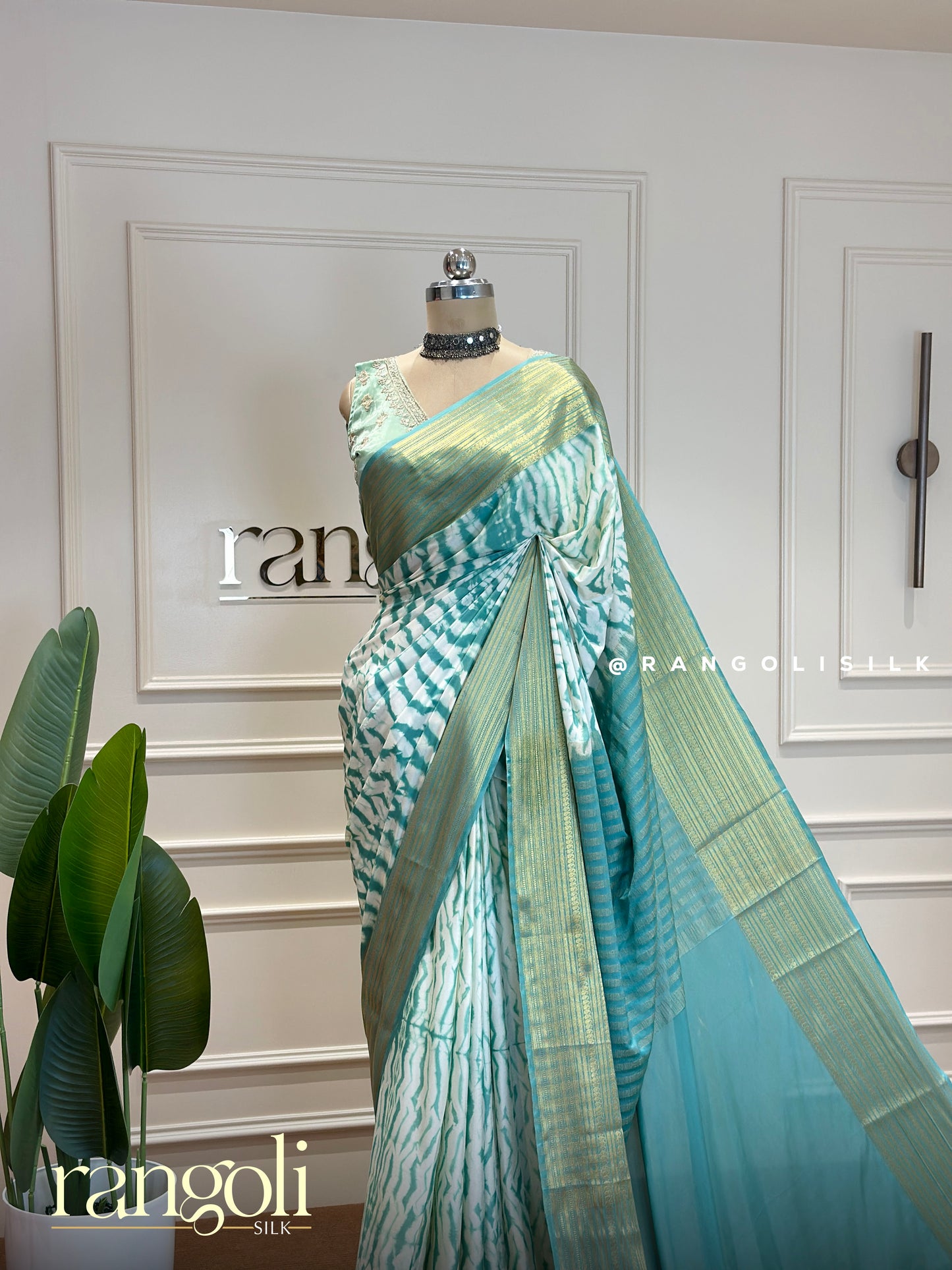 Semi Mysore Silk Saree in Tie and Dye Magic - Post 379