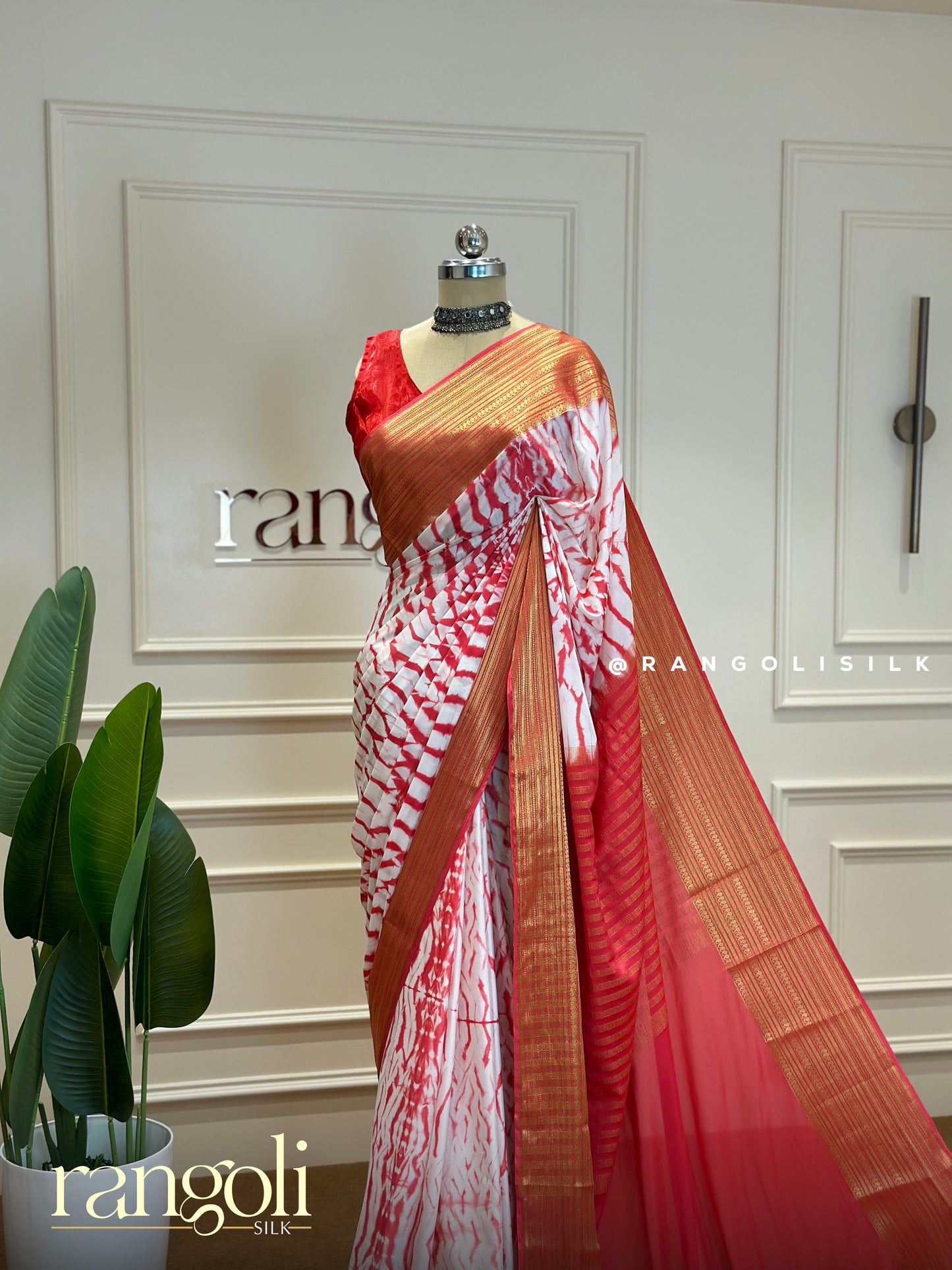 Semi Mysore Silk Saree in Tie and Dye Magic - Post 379