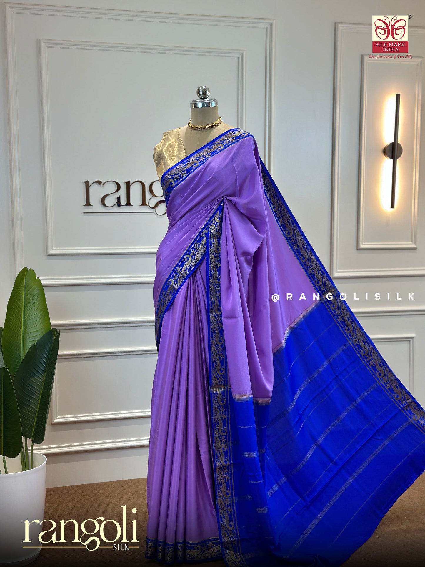 Pure Crepe Silk Saree in Vibrant Shades with Contrast Detailing - Post 483