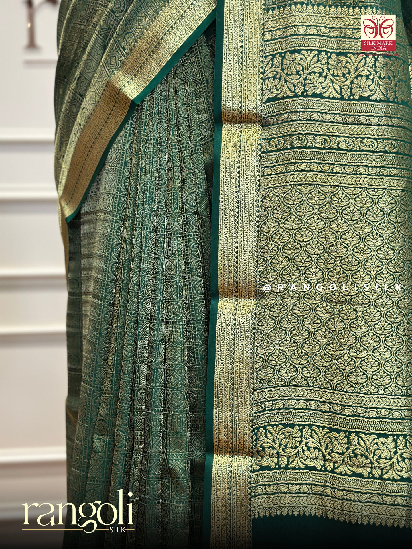 Pure Crepe Silk Saree with Brocade Pattern - Post 388