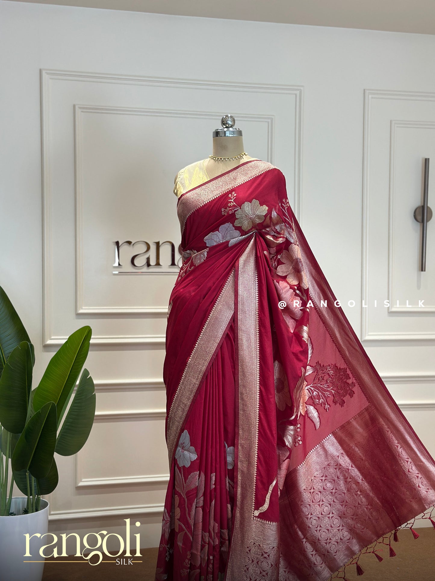 Banaras Saree Collection with Bold Florals and Rich Pallus - Post 399