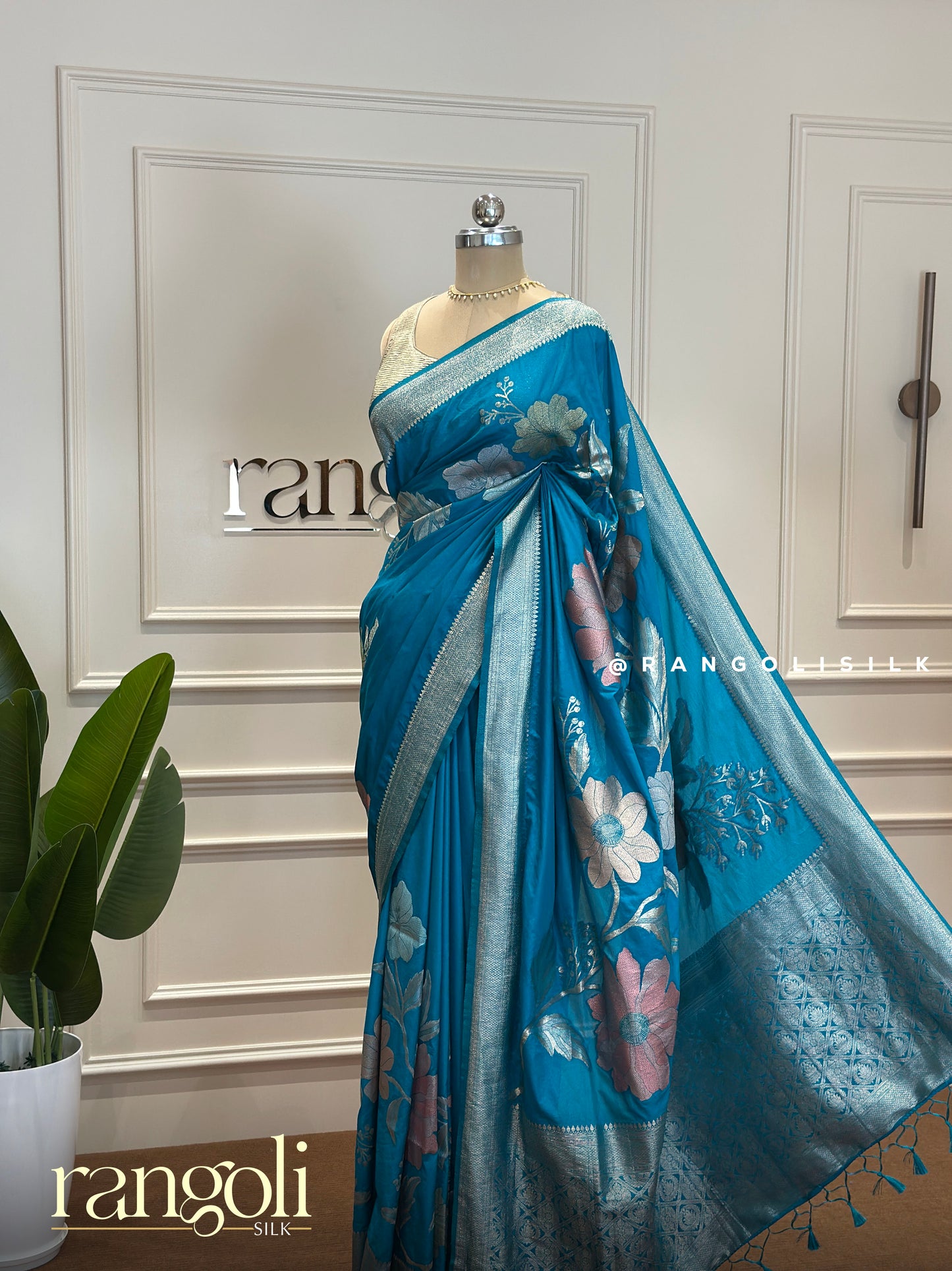 Banaras Saree Collection with Bold Florals and Rich Pallus - Post 399