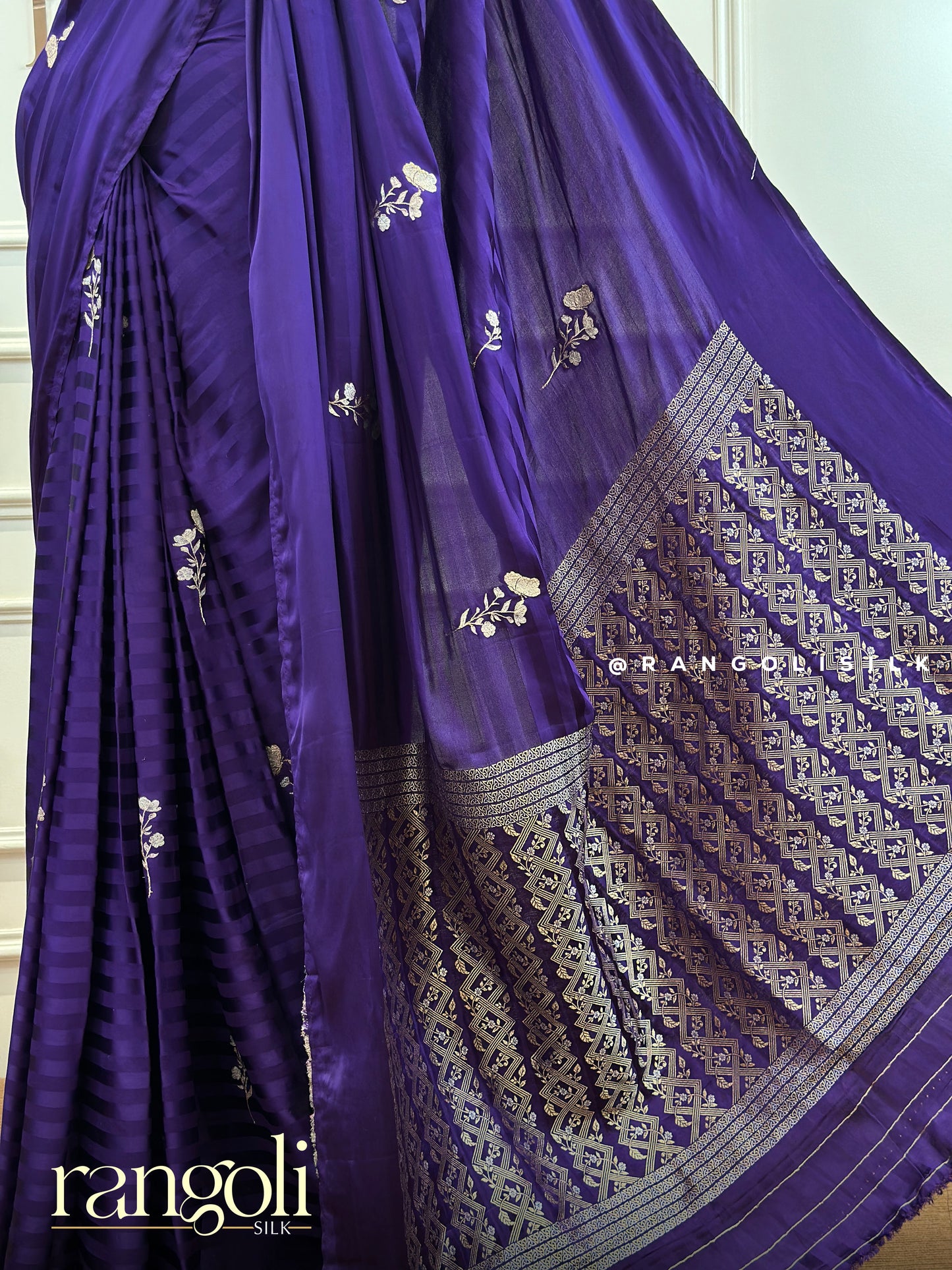 Banaras Saree in Luxurious Satin Mix - Post 397