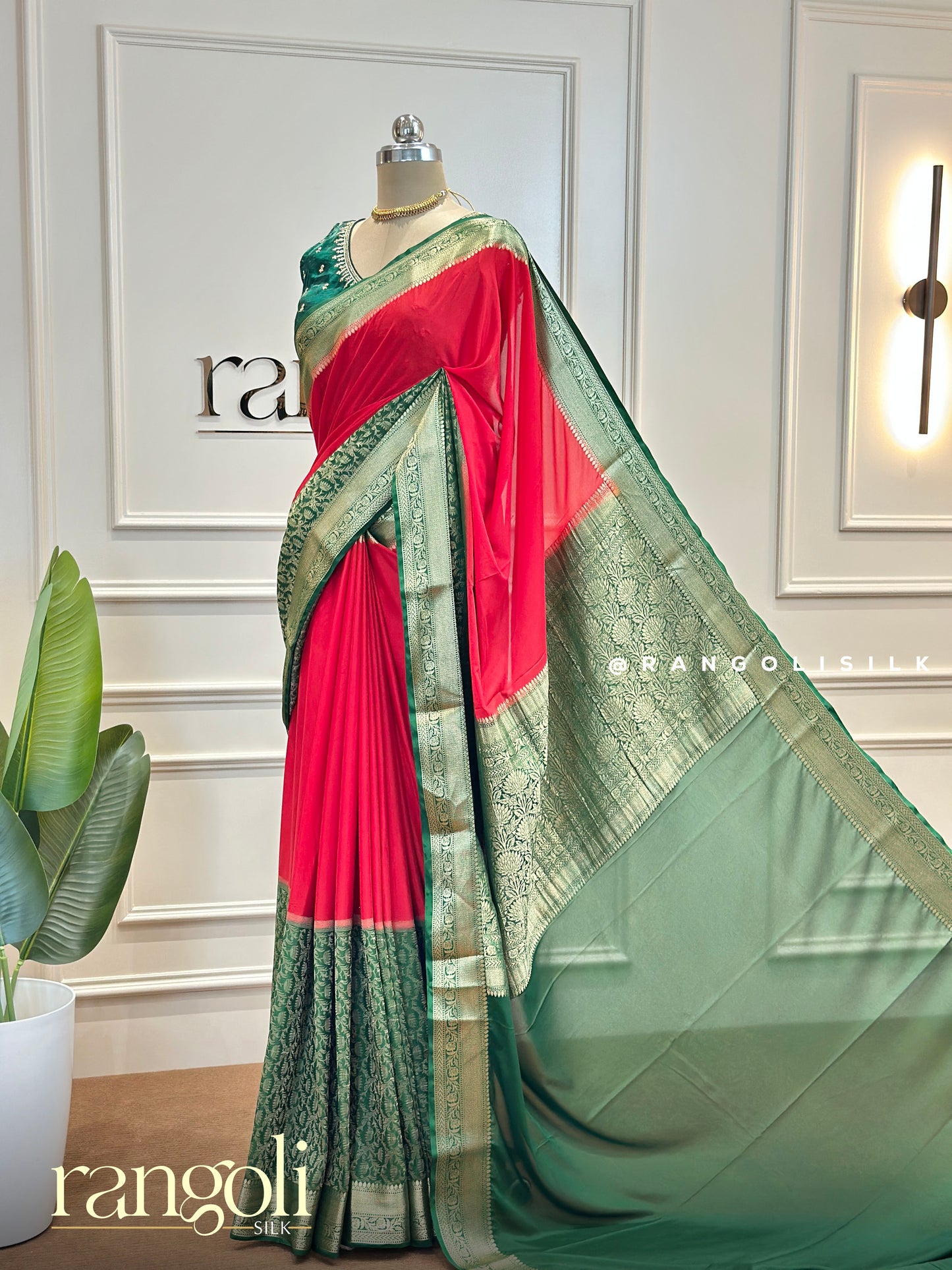 Semi Mysore Silk Saree in Vibrant Colour Combinations - Post 495