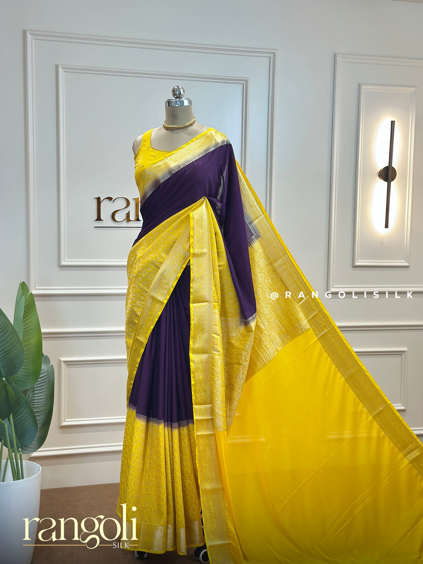 Semi Mysore Silk Saree in Vibrant Colour Combinations - Post 495