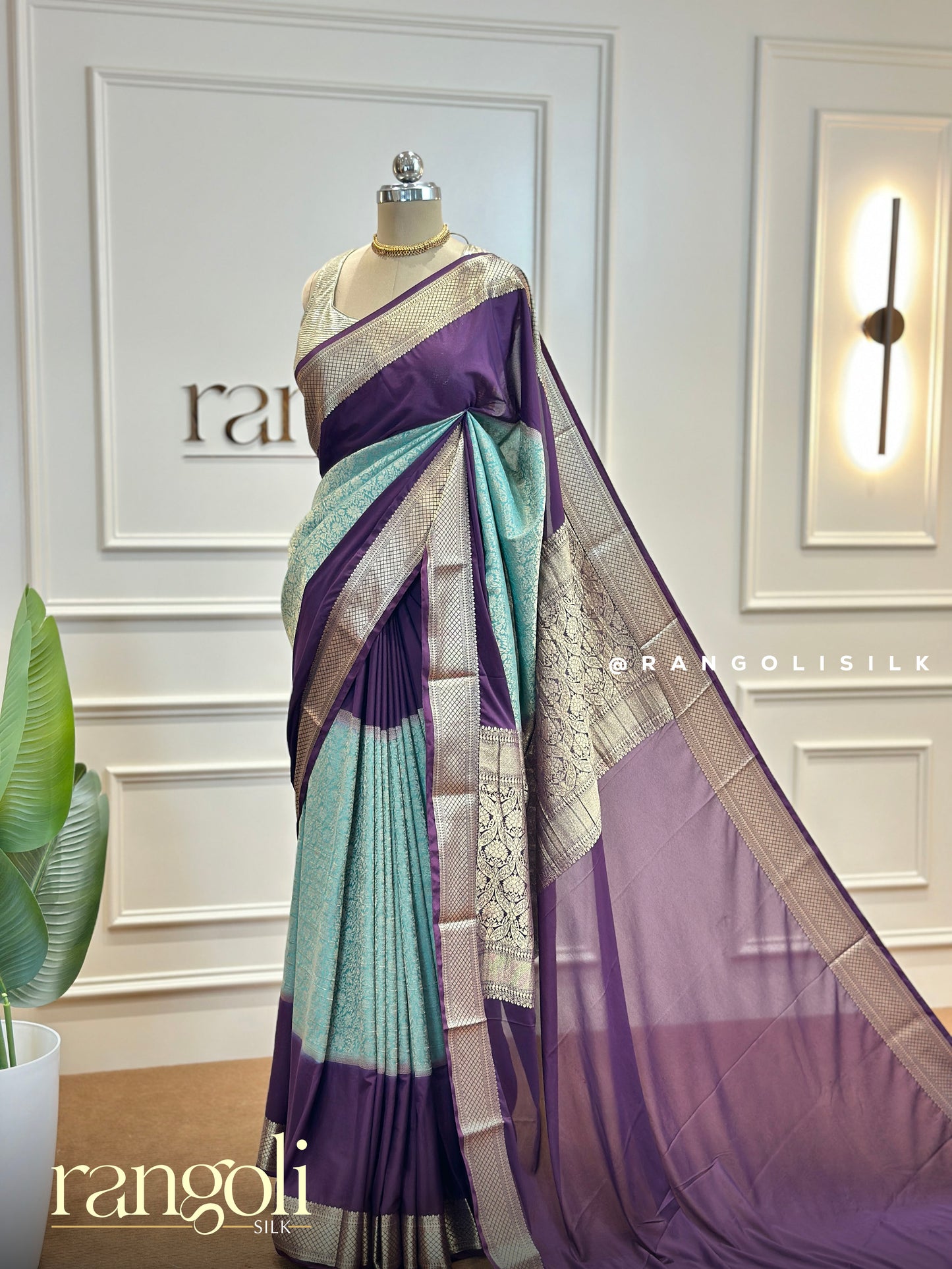 Semi Mysore Silk Saree in Vibrant Colour Combinations - Post 495