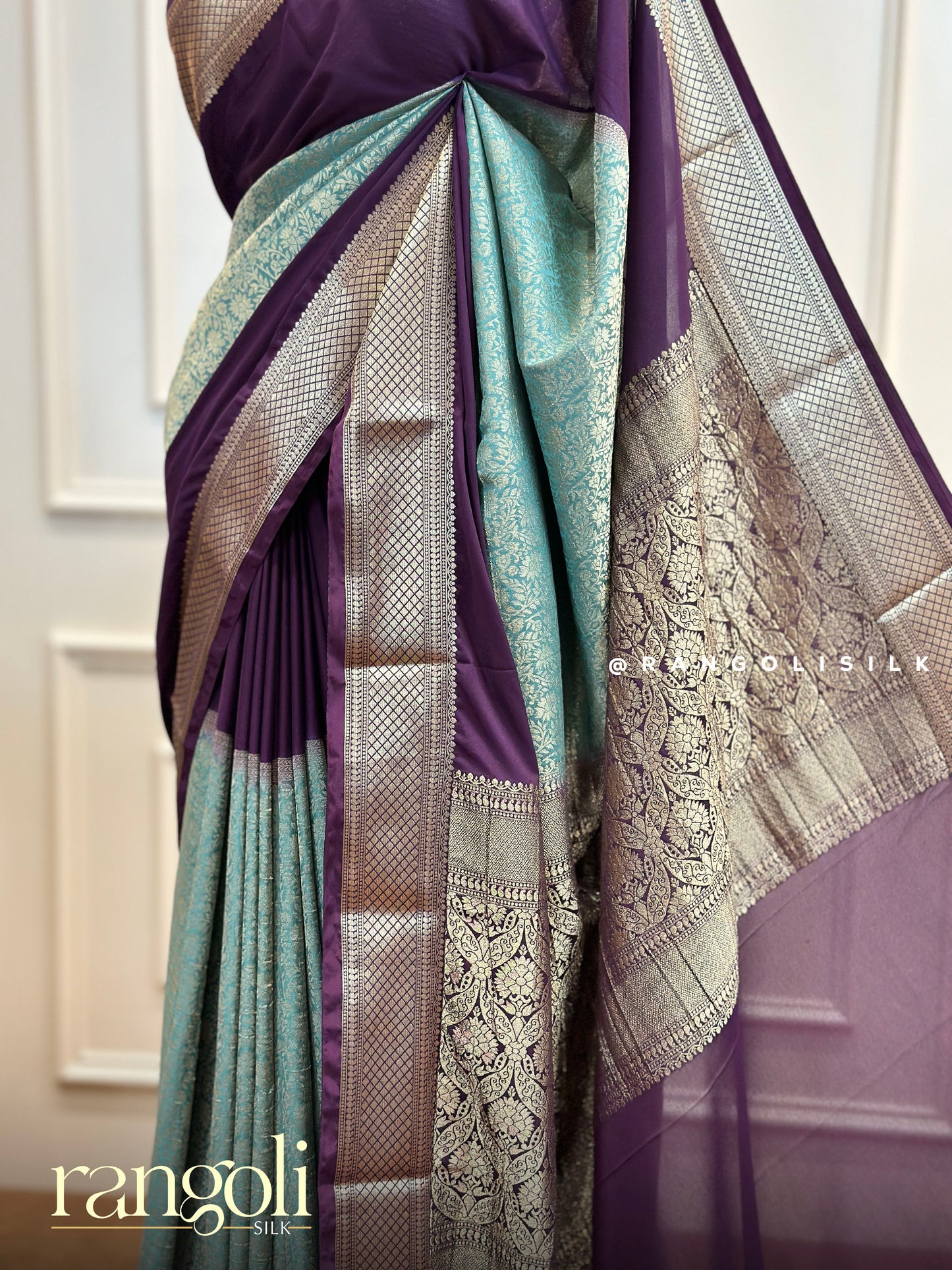 Semi Mysore Silk Saree in Vibrant Colour Combinations - Post 495