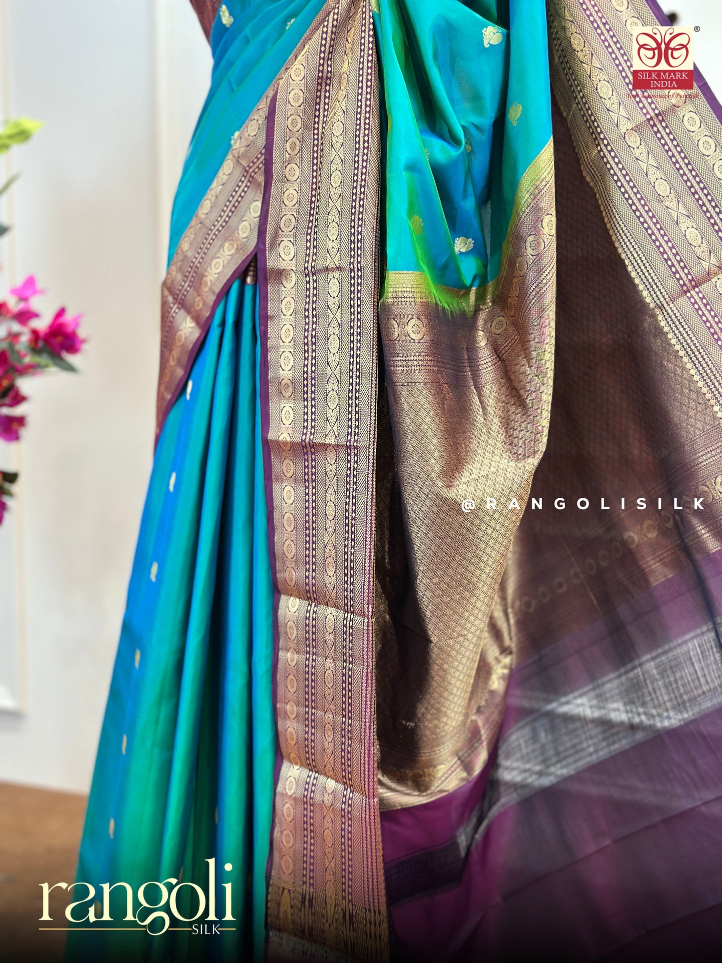 Pure Kanjivaram Silk Saree with Elegant Colour Combinations - Post 497