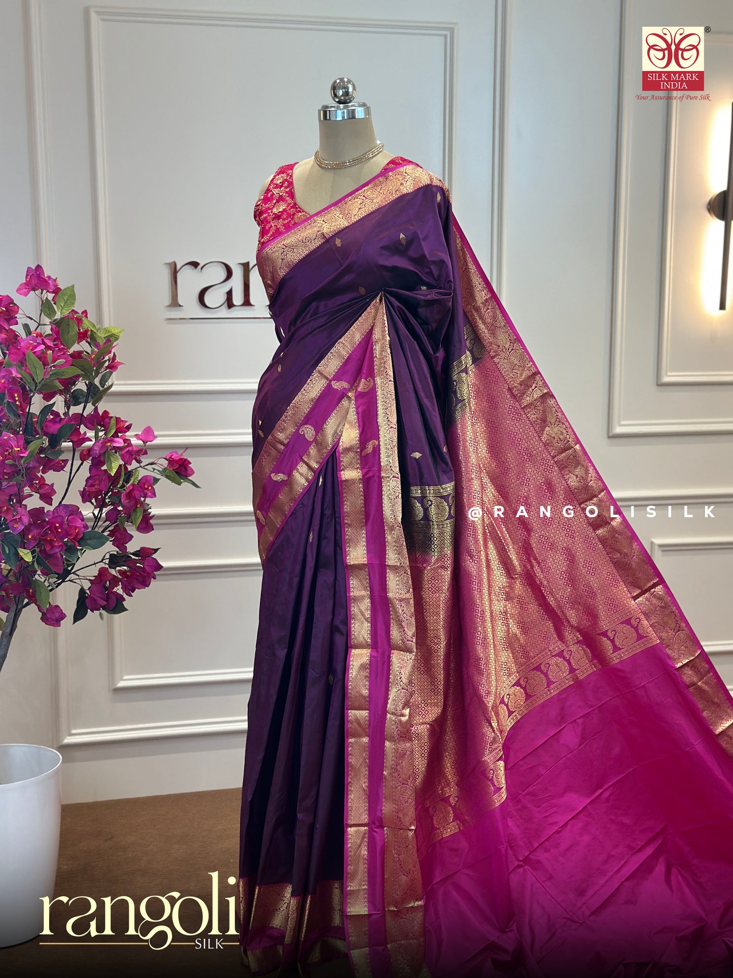 Pure Kanjivaram Silk Saree with Elegant Colour Combinations - Post 497