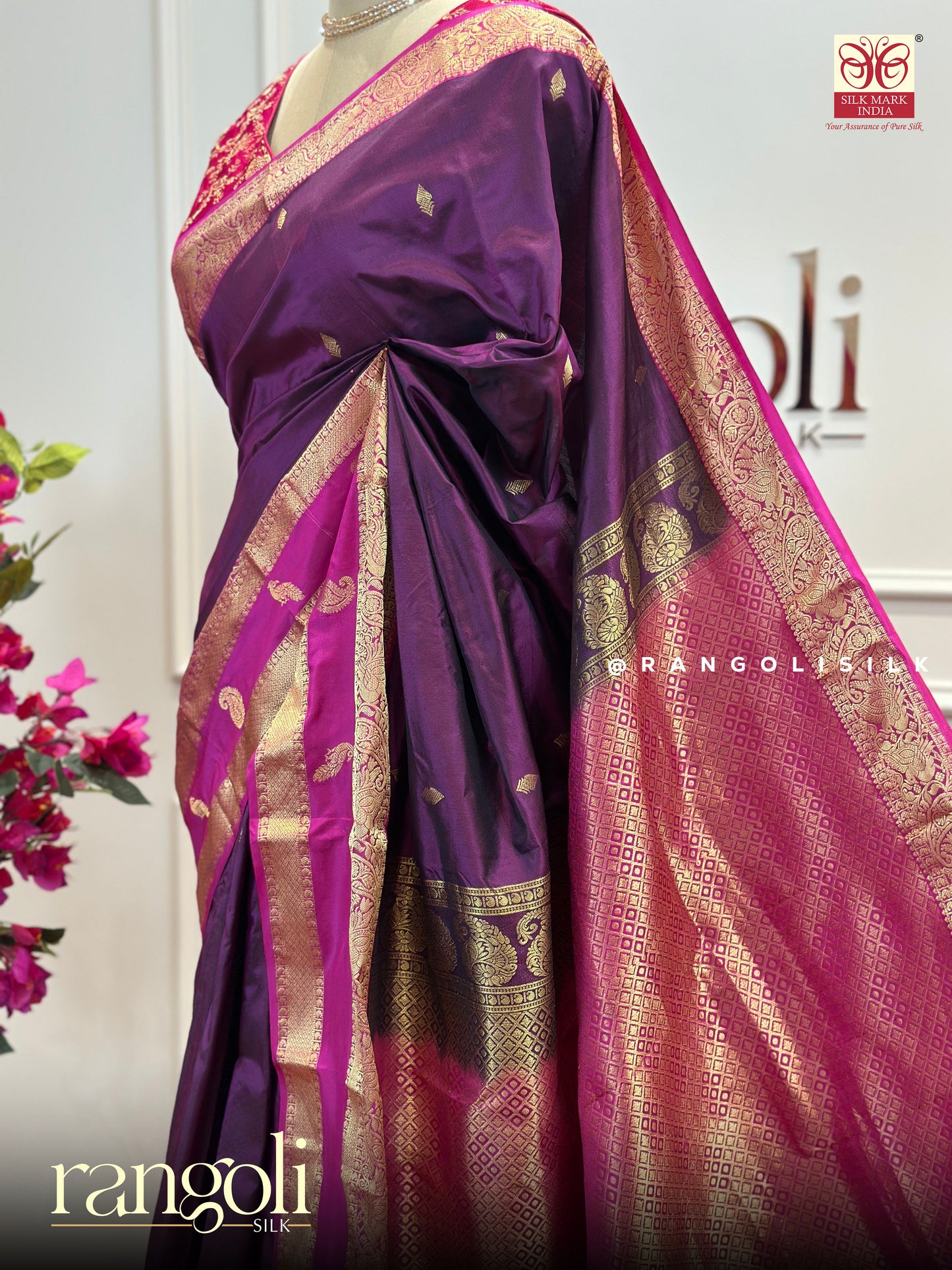 Pure Kanjivaram Silk Saree with Elegant Colour Combinations - Post 497