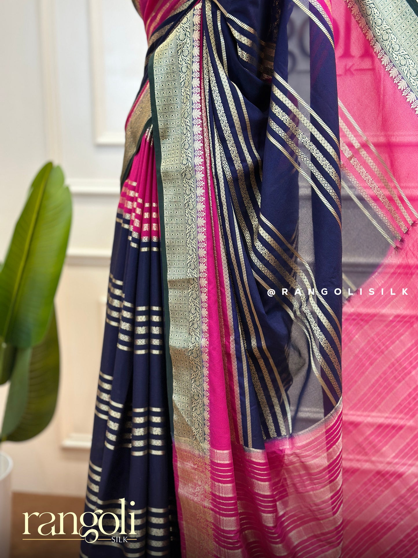 Semi Mysore Silk Saree with 3D Pattern – Elegant & Lightweight Drape - Post 499