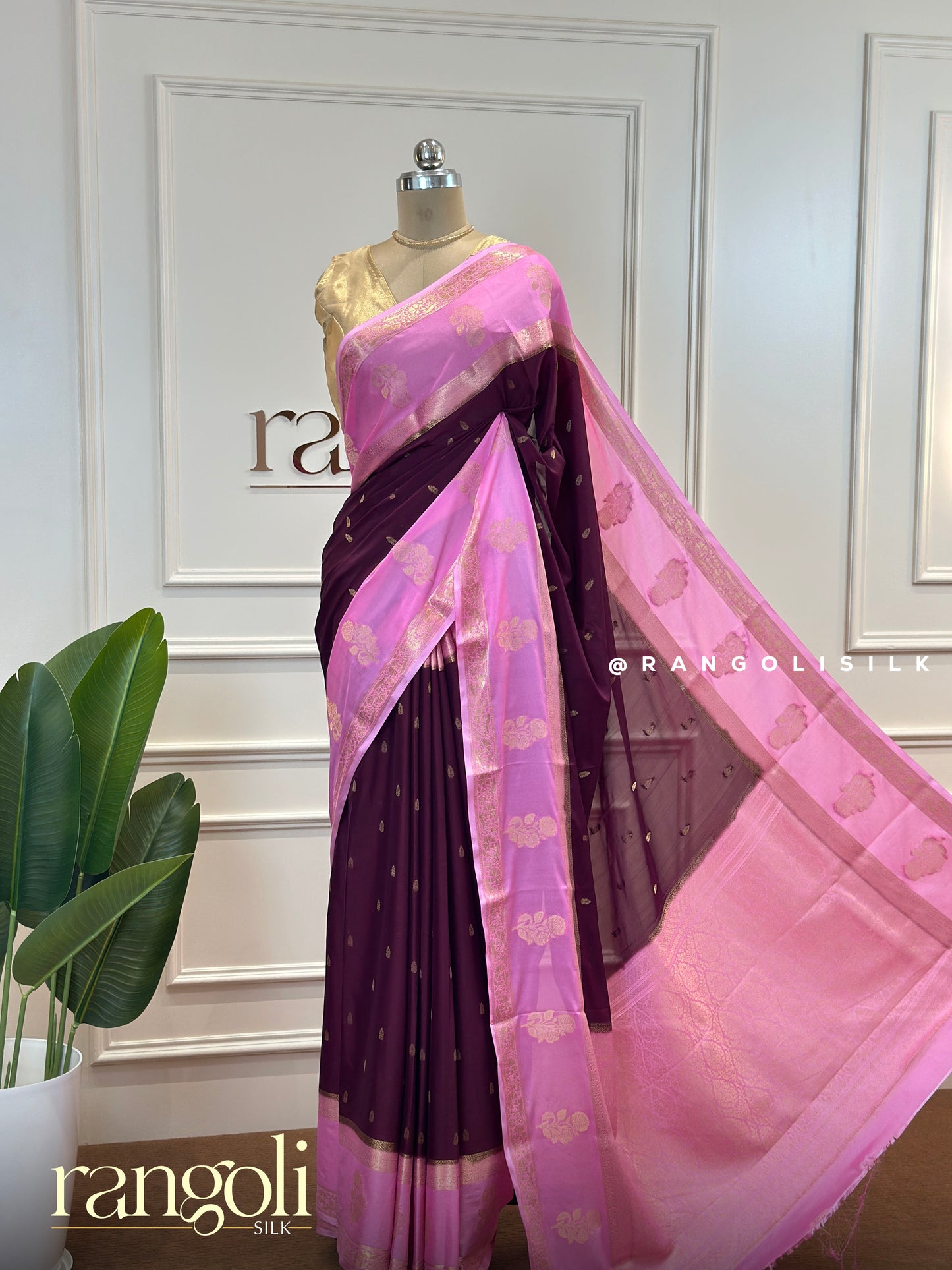 Semi Mysore Silk Saree in Soft Silk Fabric - Post 503
