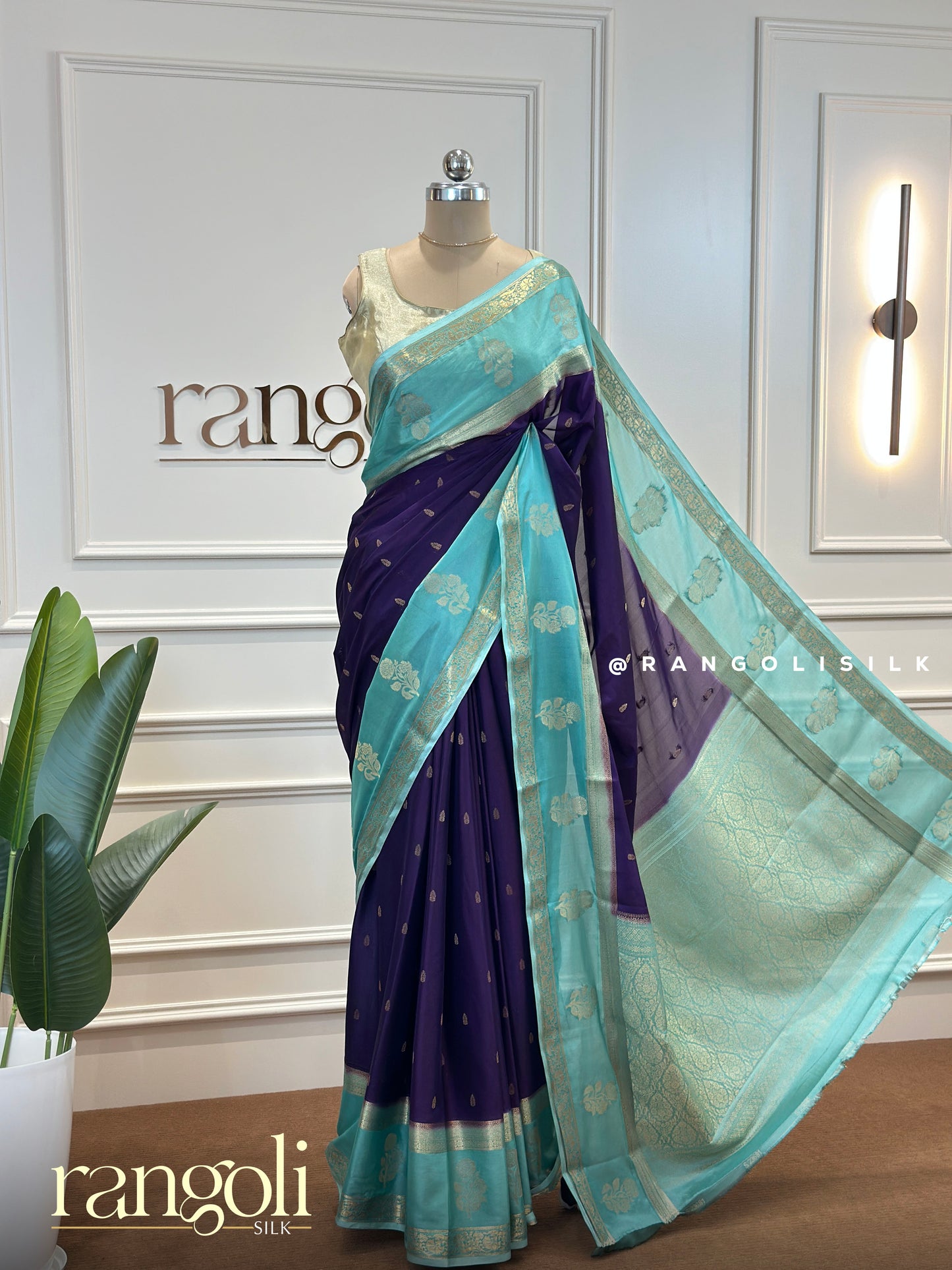 Semi Mysore Silk Saree in Soft Silk Fabric - Post 503