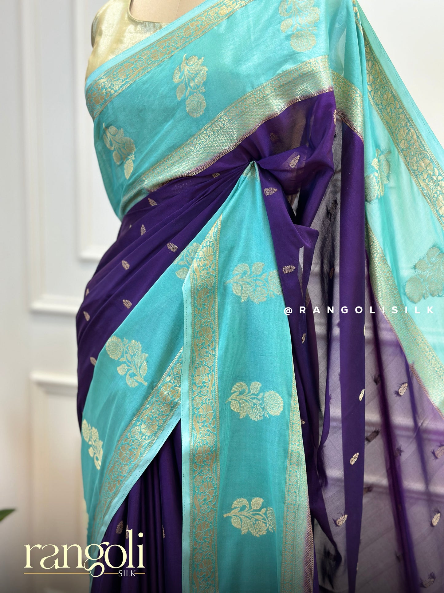 Semi Mysore Silk Saree in Soft Silk Fabric - Post 503