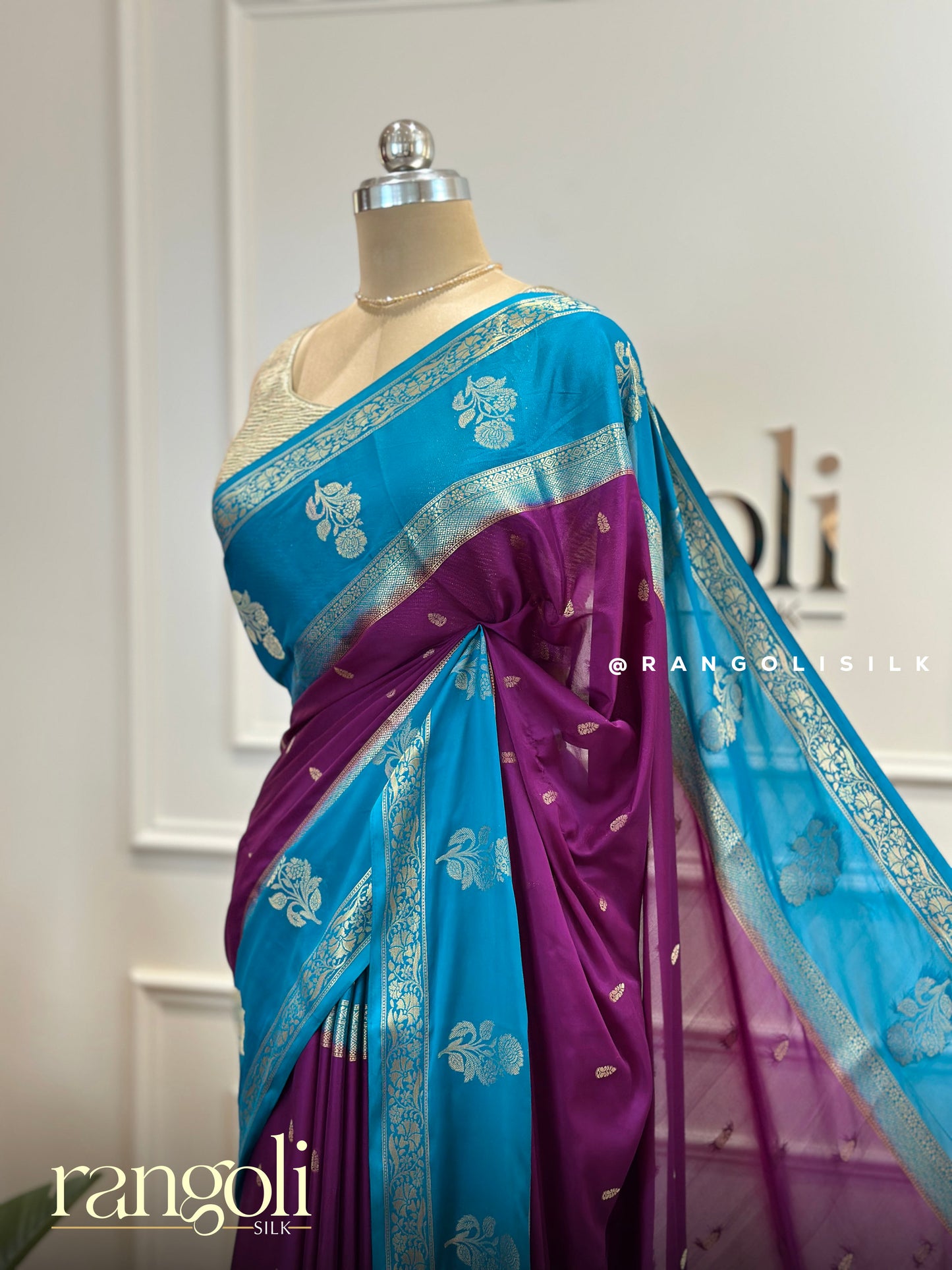 Semi Mysore Silk Saree in Soft Silk Fabric - Post 503
