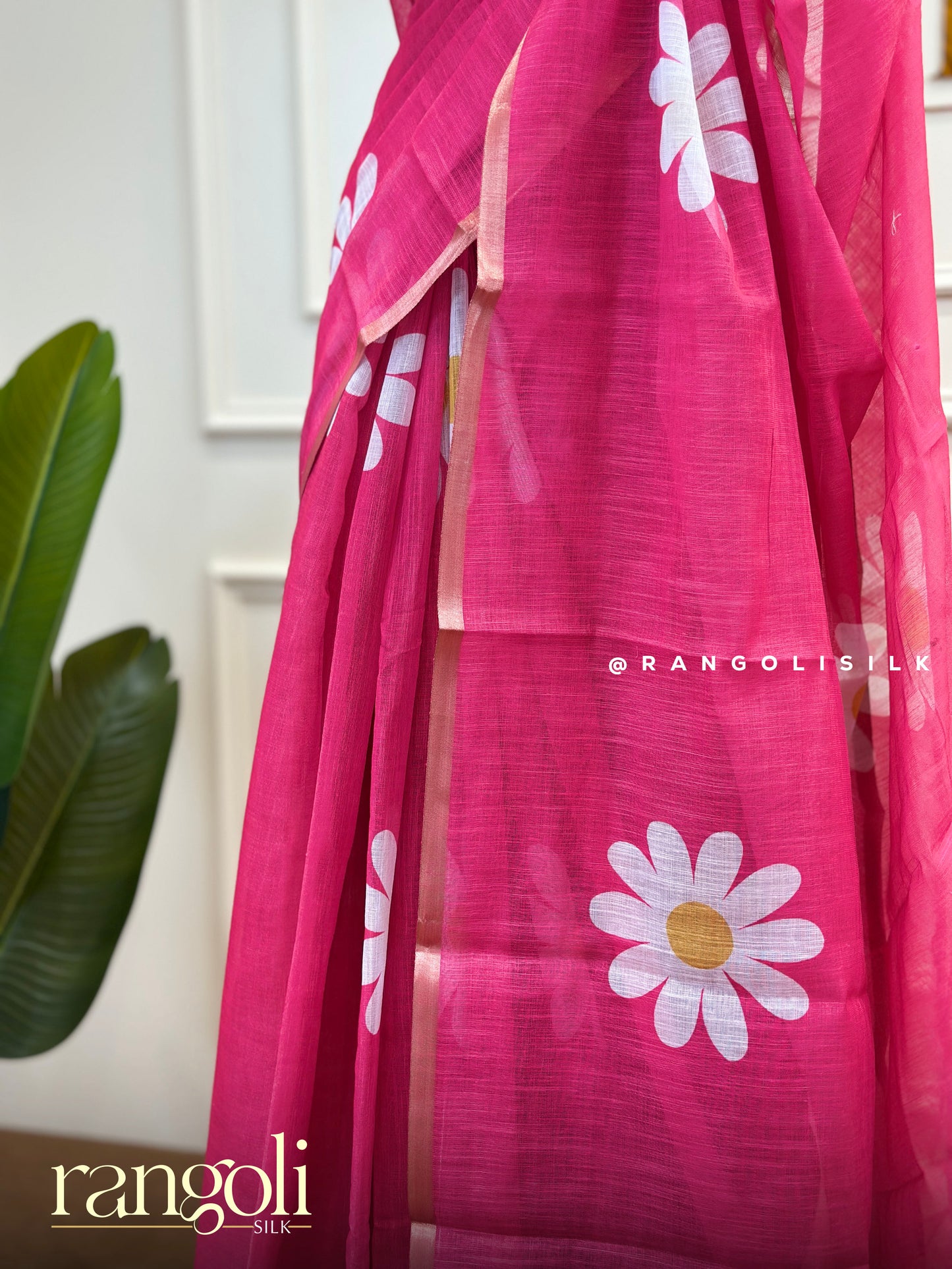 Cotton Saree with Floral Print – Lightweight & Breathable - Post 505