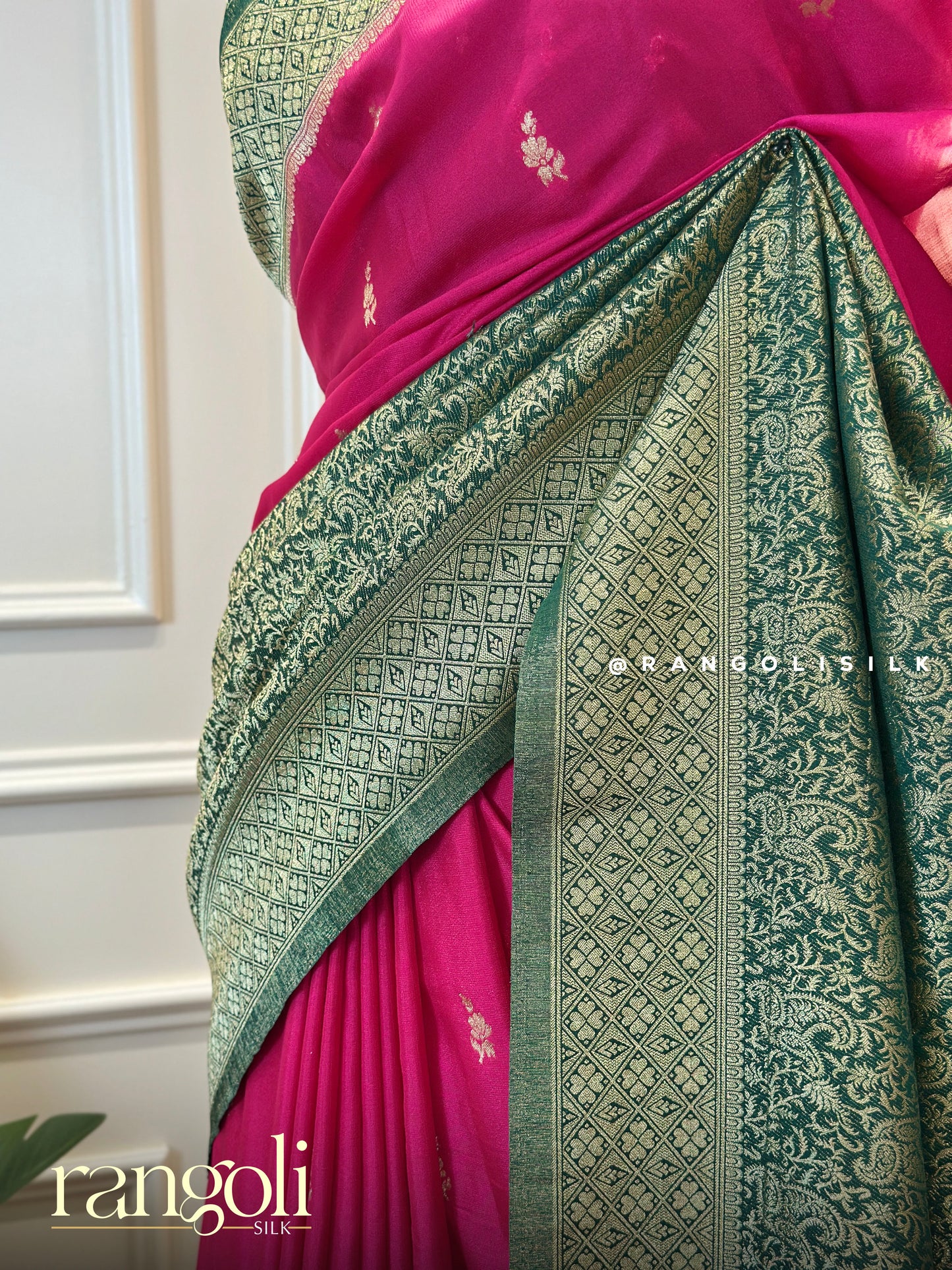 Elegant Semi Mysore Silk Saree with Zari Weave - Post 620