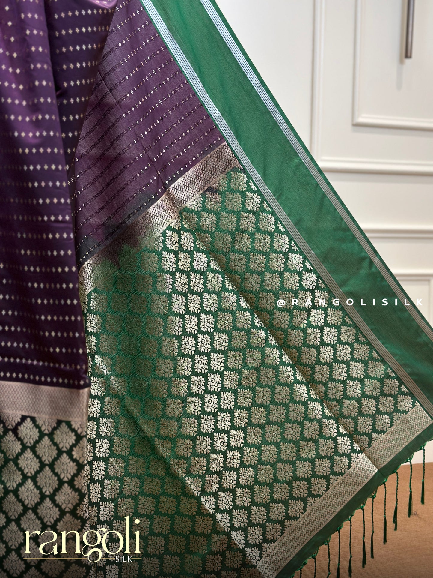 Soft Silk Saree with Elegant Contrast Colour Combinations - Post 427