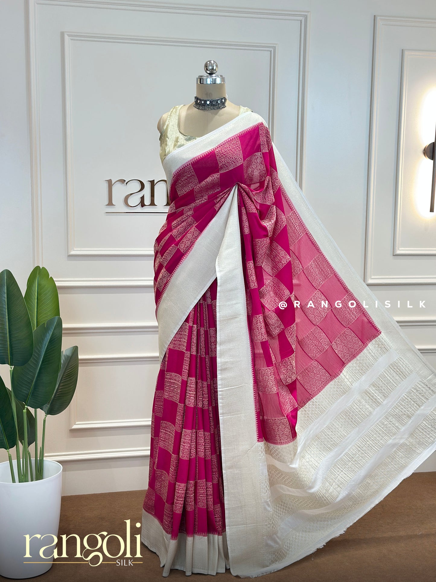 Classic Banarasi Saree in Rich Jewel Tones & Exquisite Detailing - Post 517