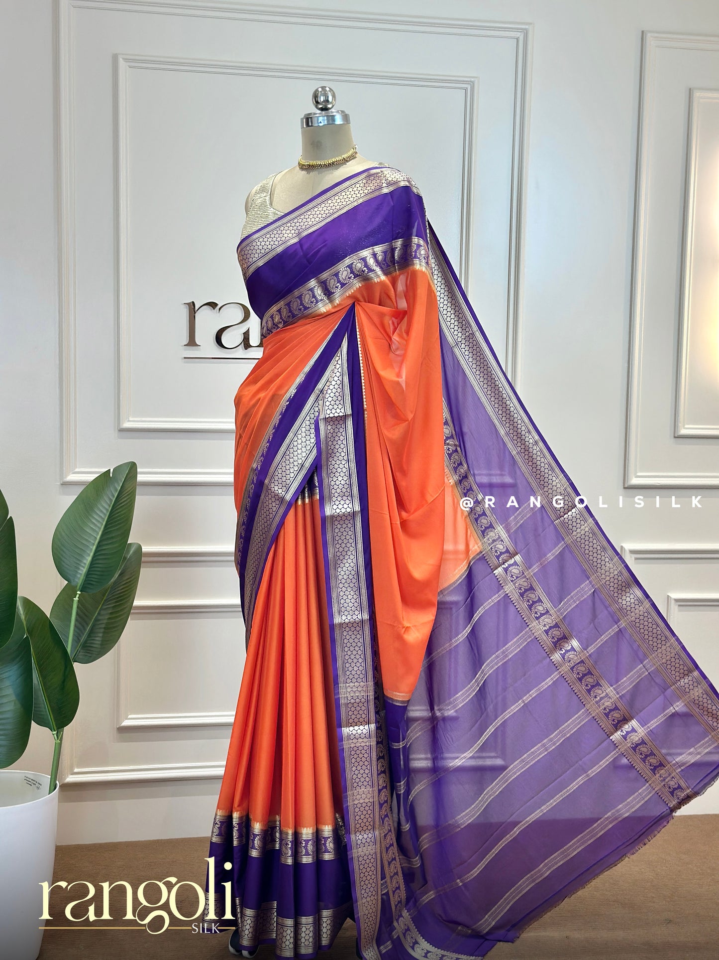 Semi Mysore Silk Saree in Rich Color Combinations - Post 519