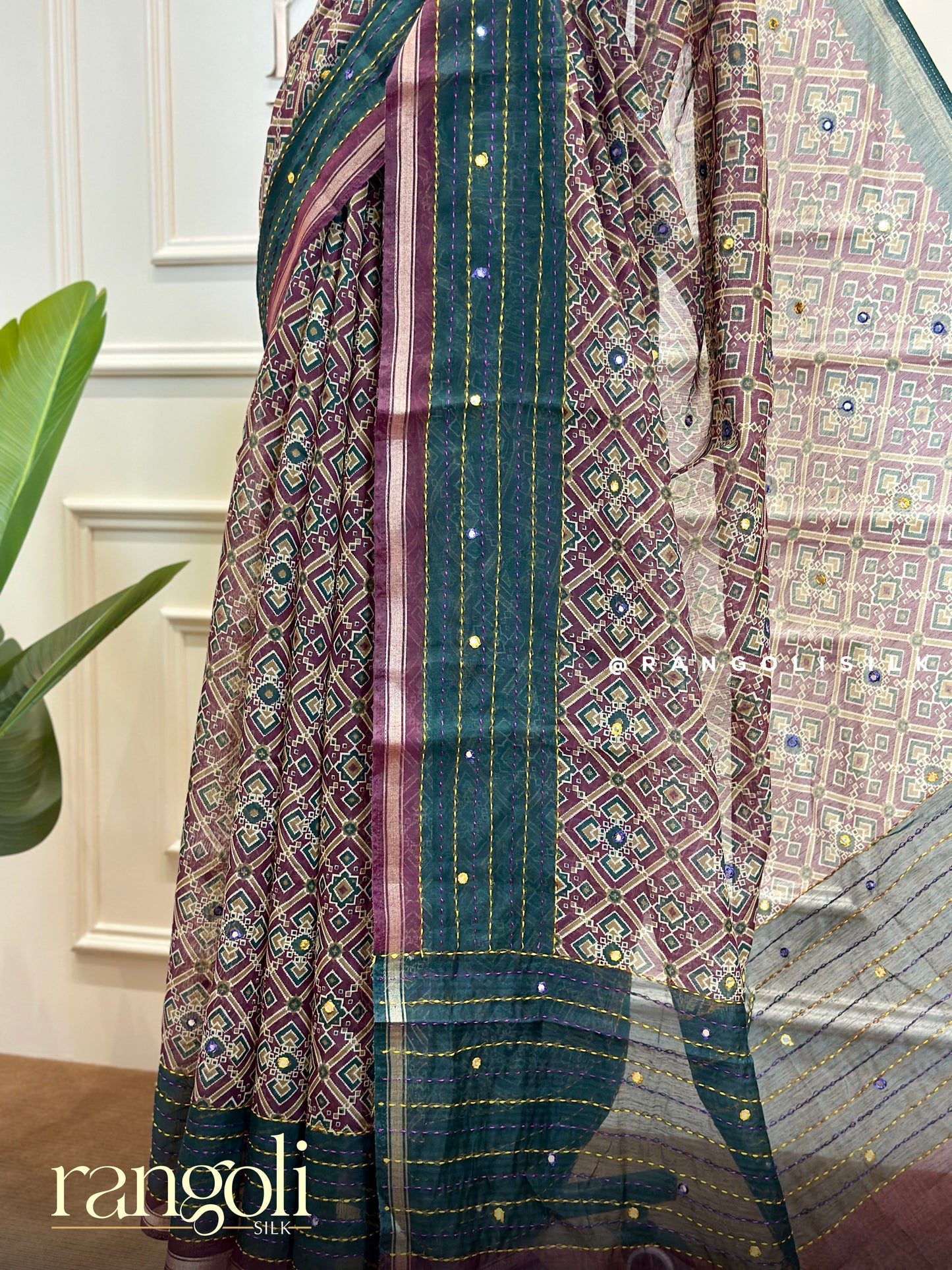 Elegant Cotton Saree – Subtle Prints & Rich Colors - Post 523