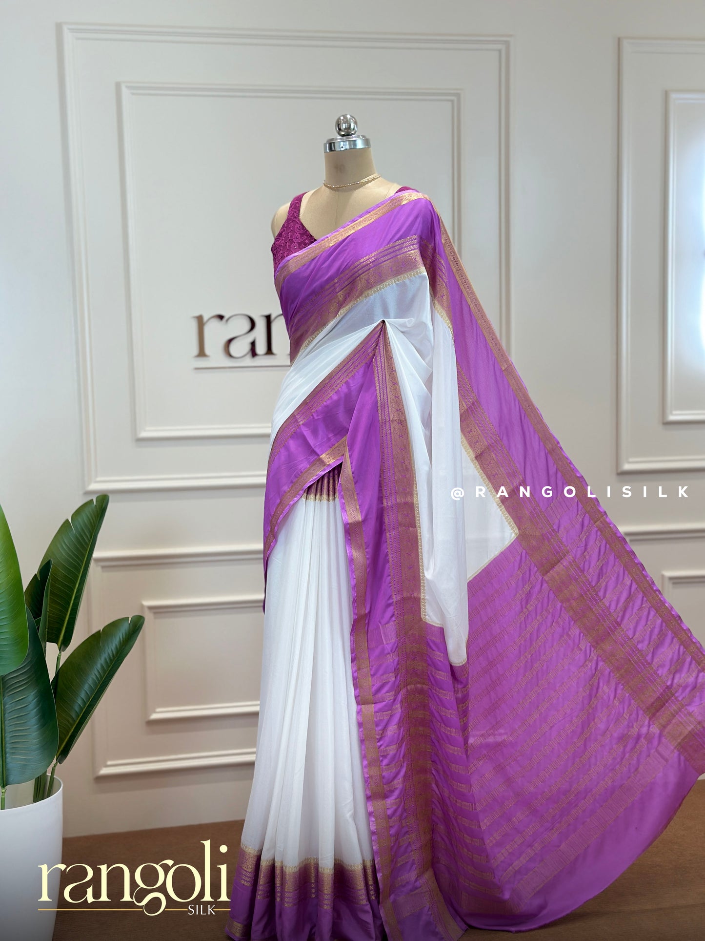 Semi Mysore Silk Saree – Graceful Drape in Beautiful Colors - Post 527