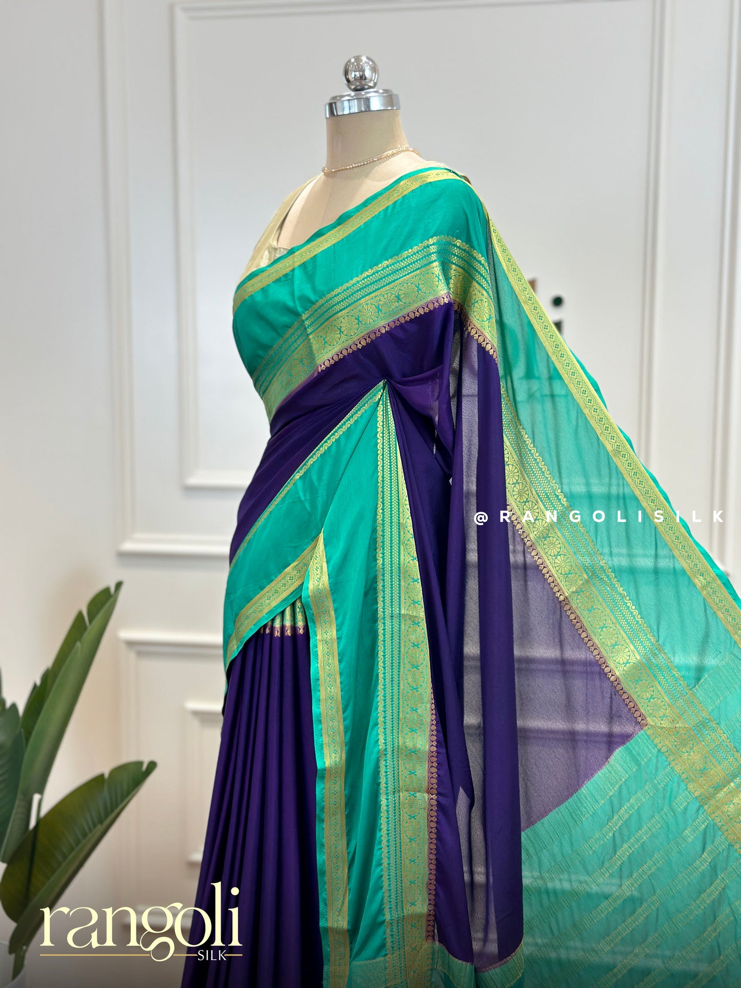 Semi Mysore Silk Saree – Graceful Drape in Beautiful Colors - Post 527
