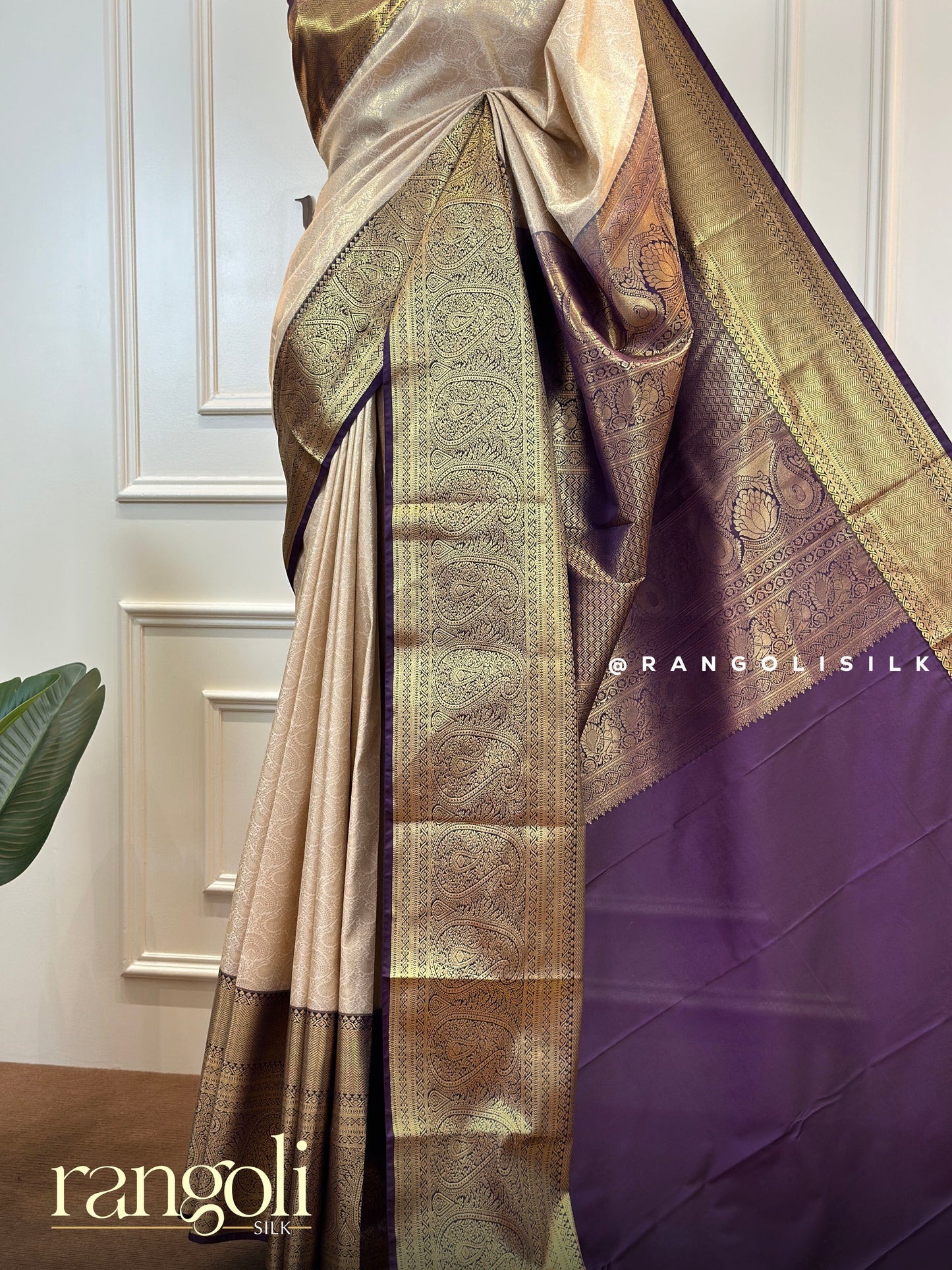Semi Kanjivaram Silk Saree in Regal Shades – Traditional Elegance - Post 529