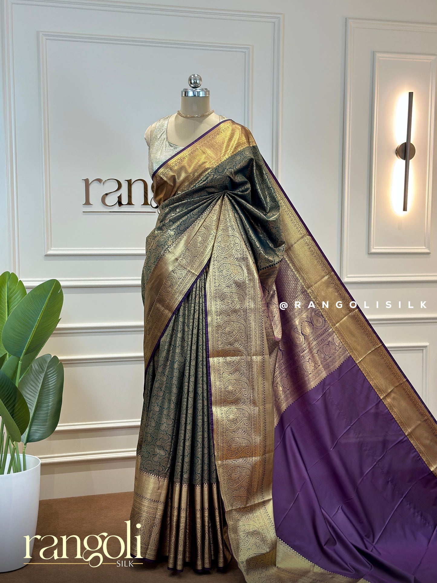 Semi Kanjivaram Silk Saree in Regal Shades – Traditional Elegance - Post 529