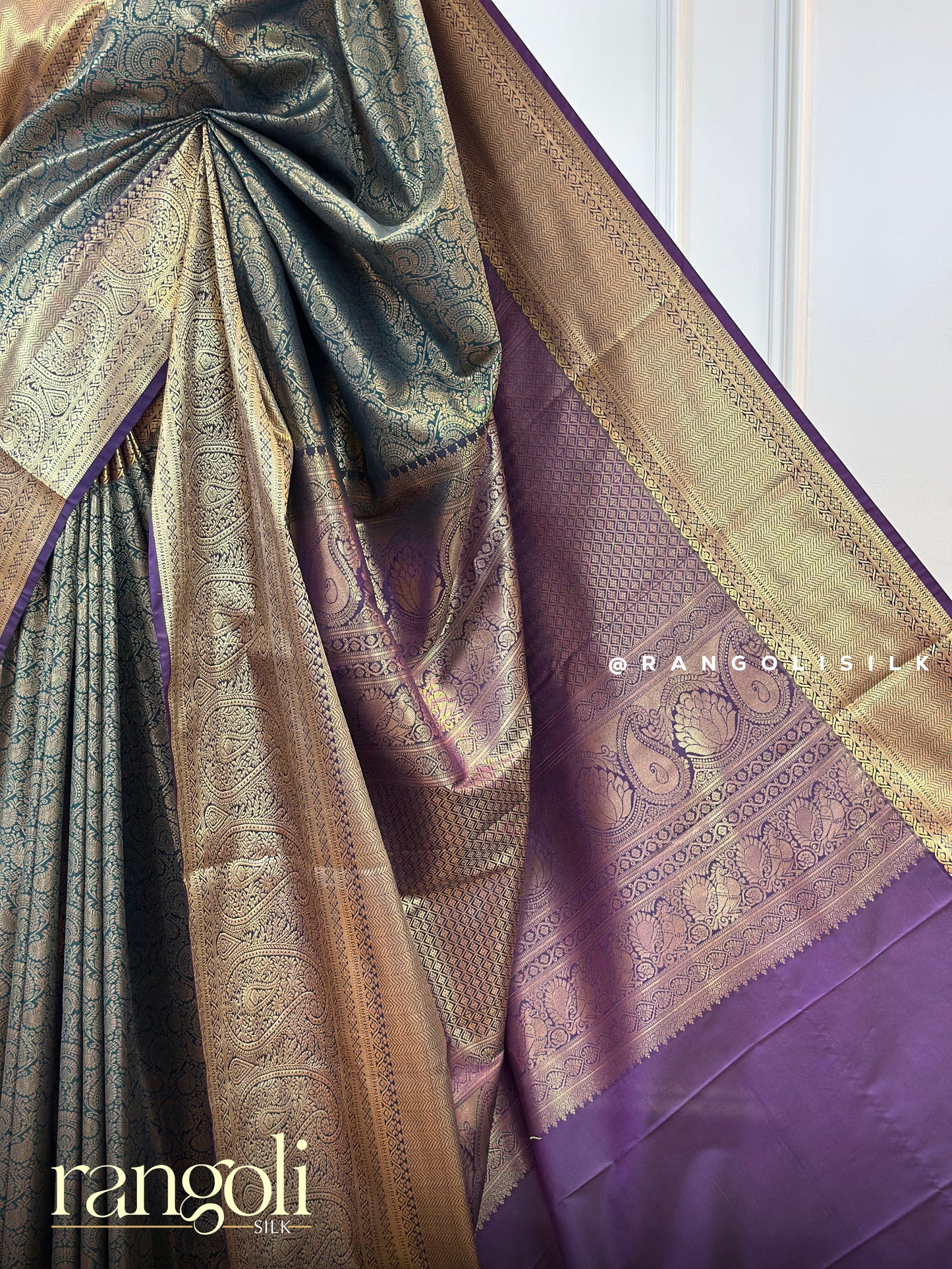 Semi Kanjivaram Silk Saree in Regal Shades – Traditional Elegance - Post 529