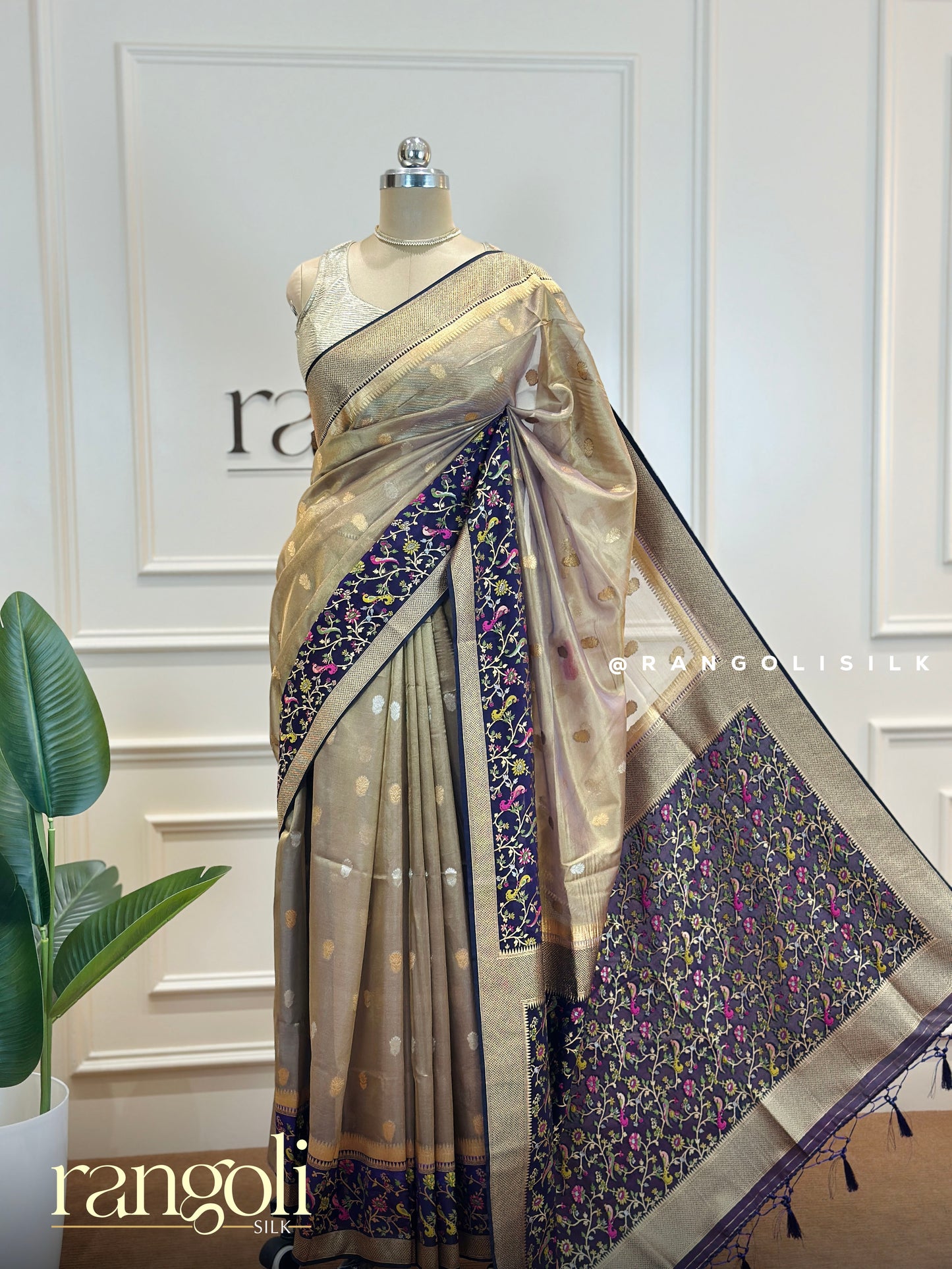 Tissue Paithani Saree – Lightweight Silk - Post 533
