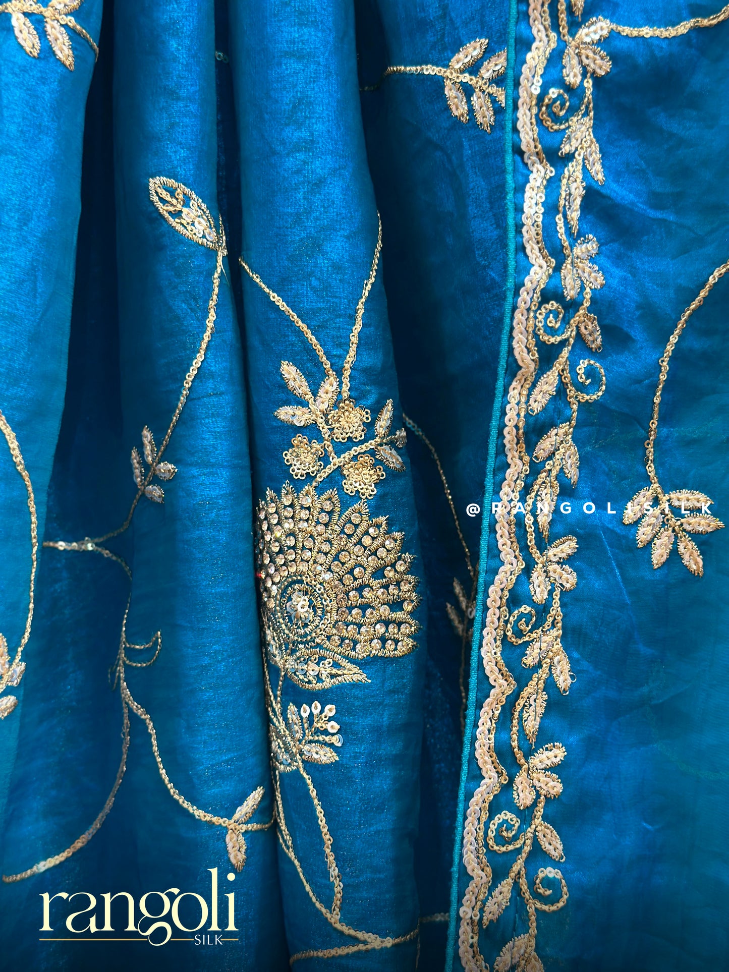 Elegant Designer Saree with Delicate Sequins - Post 438