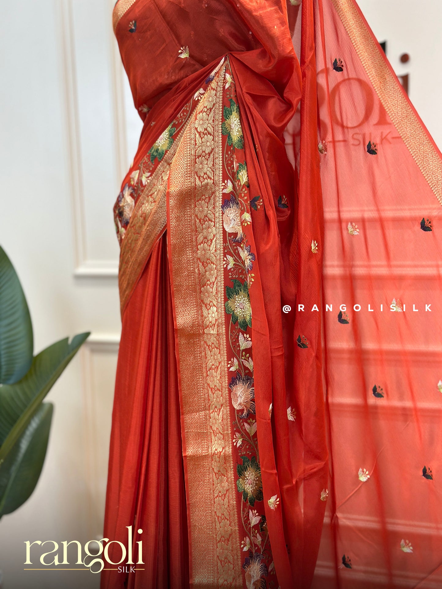 Semi Mysore Silk Sarees in Elegant Festive Drapes - Post 539