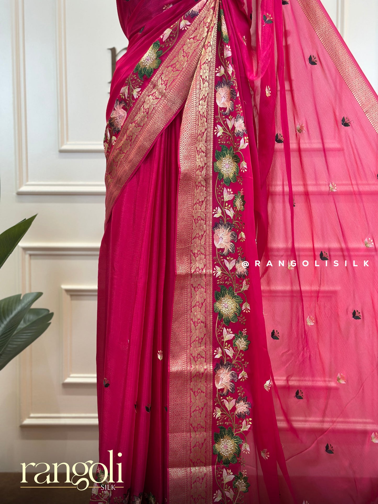 Semi Mysore Silk Sarees in Elegant Festive Drapes - Post 539