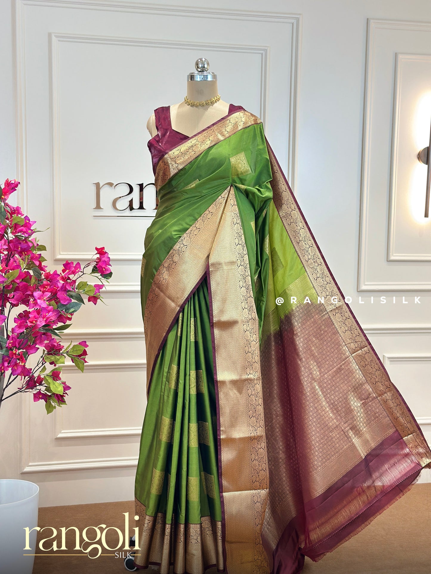 Semi Kanjivaram silk sarees in vibrant new designs and colour combinations - Post 543