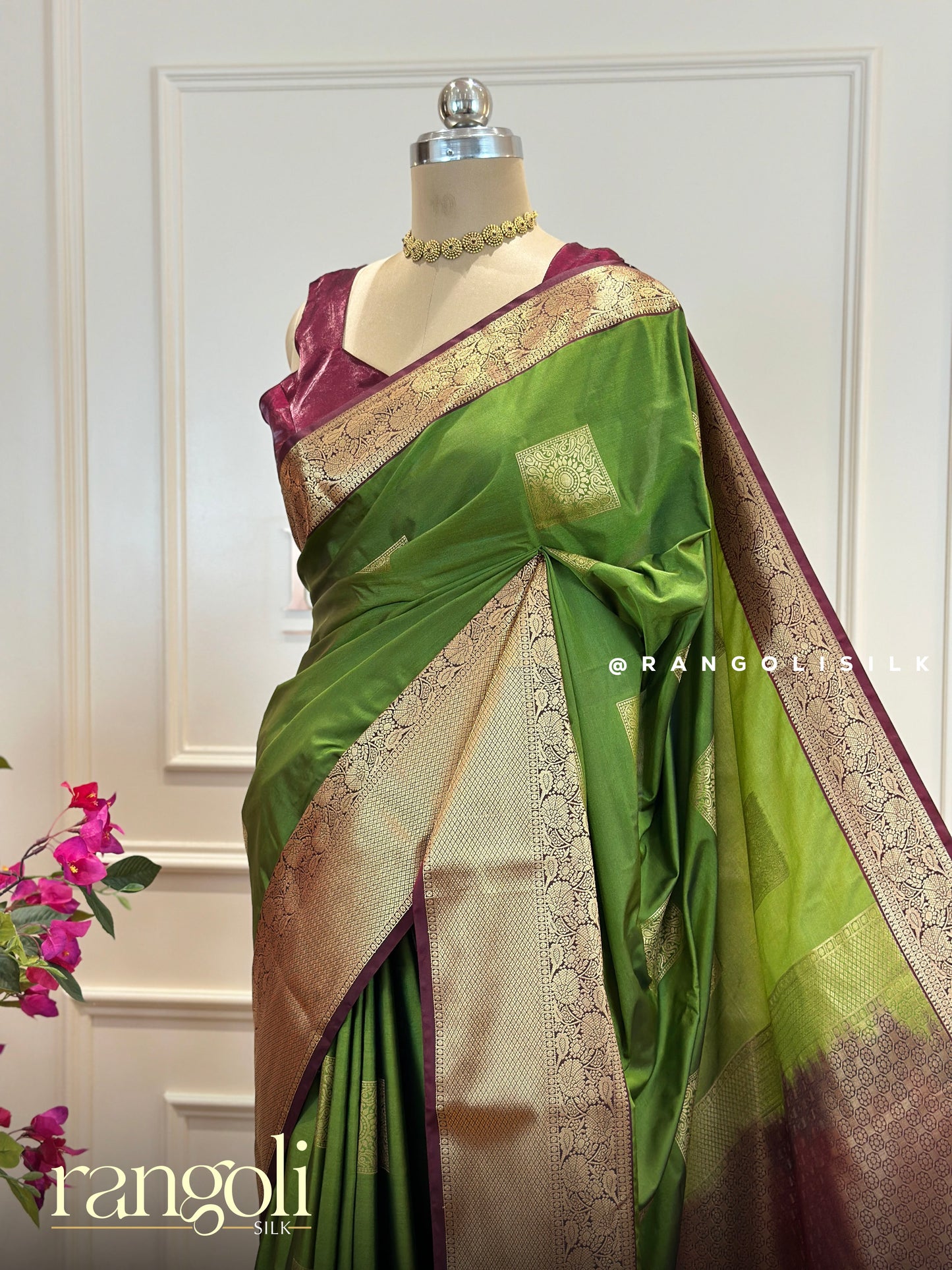Semi Kanjivaram silk sarees in vibrant new designs and colour combinations - Post 543