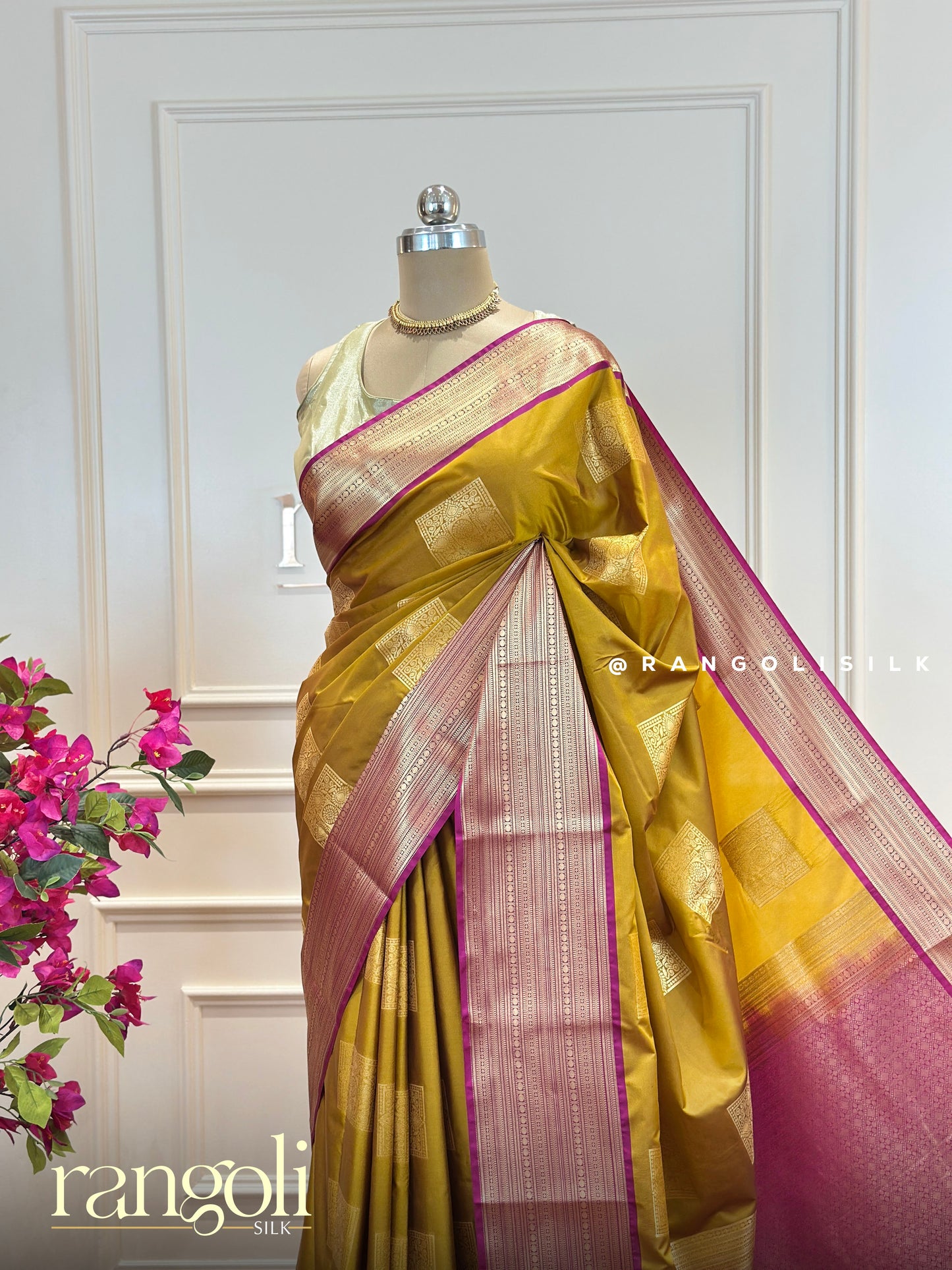 Semi Kanjivaram silk sarees in vibrant new designs and colour combinations - Post 543
