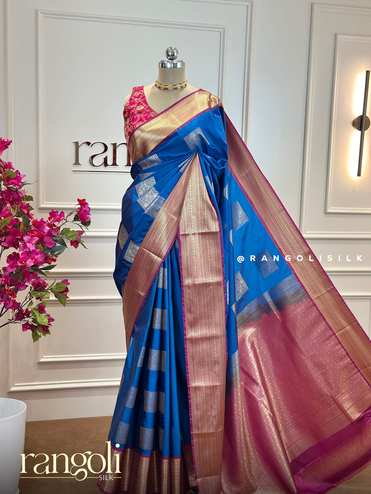 Semi Kanjivaram silk sarees in vibrant new designs and colour combinations - Post 543