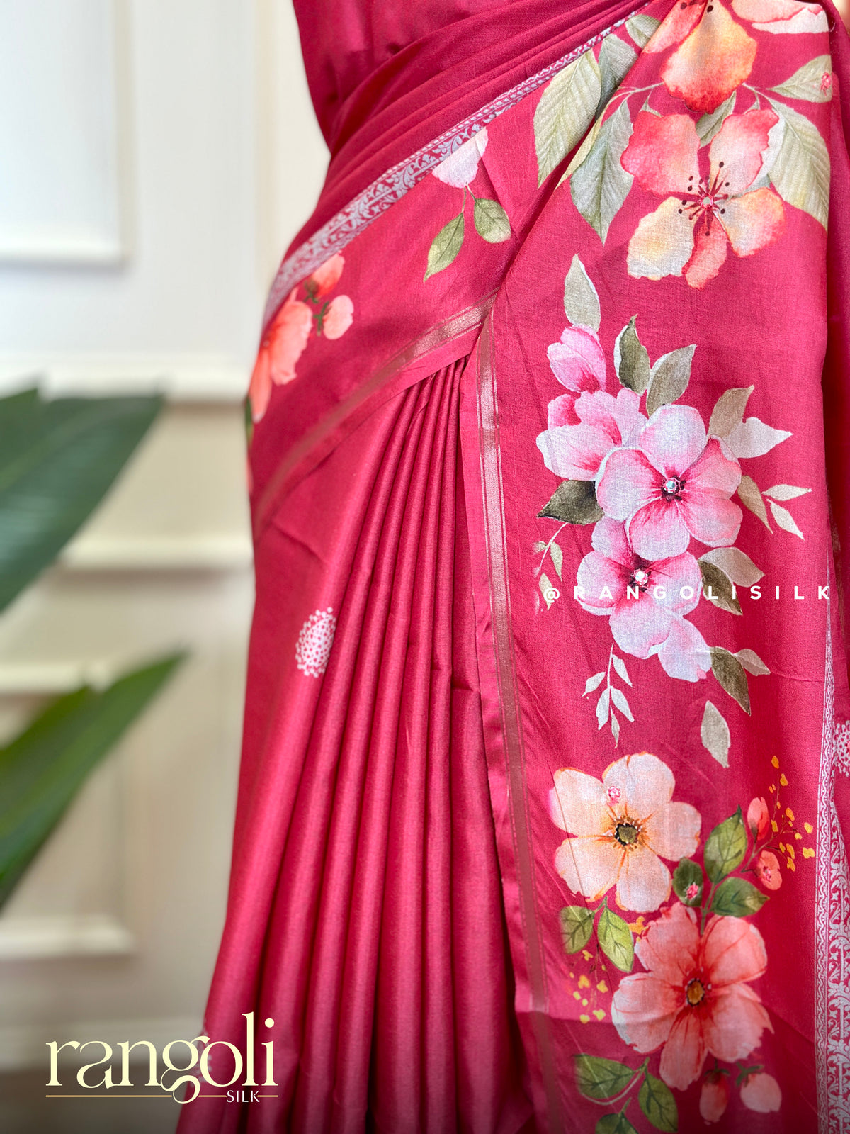 Floral Printed Cotton Silk Sarees - Post 1061