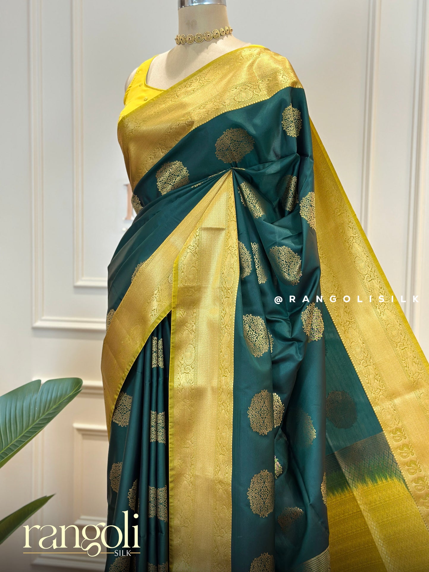 Festive Soft Silk Sarees in Magenta, Bottle Green & Purple with Golden Zari Borders - Post 551