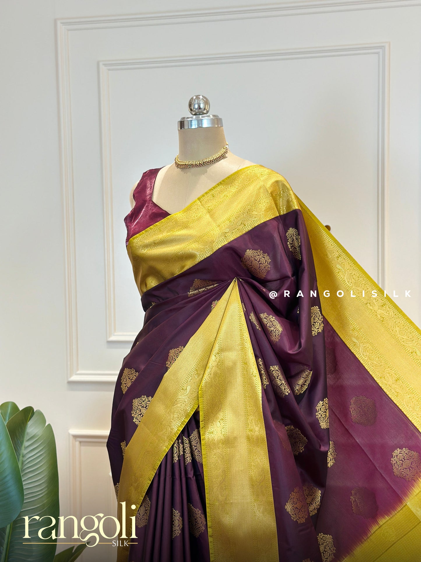 Festive Soft Silk Sarees in Magenta, Bottle Green & Purple with Golden Zari Borders - Post 551