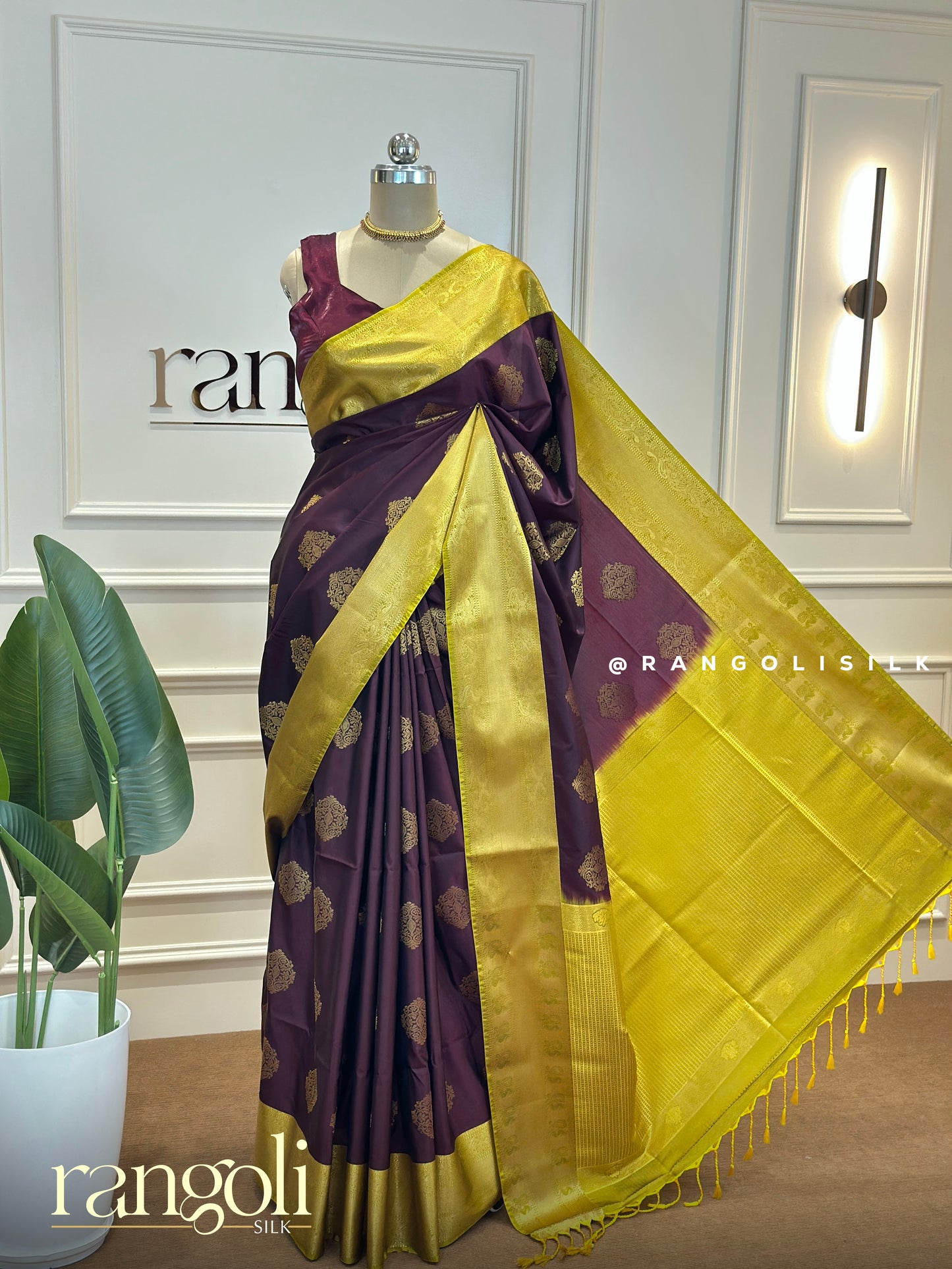 Festive Soft Silk Sarees in Magenta, Bottle Green & Purple with Golden Zari Borders - Post 551