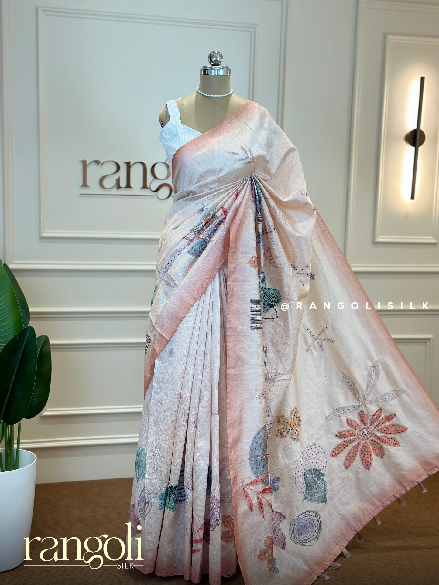 New Designer Soft Crushed Fabric Sarees with Delicate Motifs & Subtle - Post 555