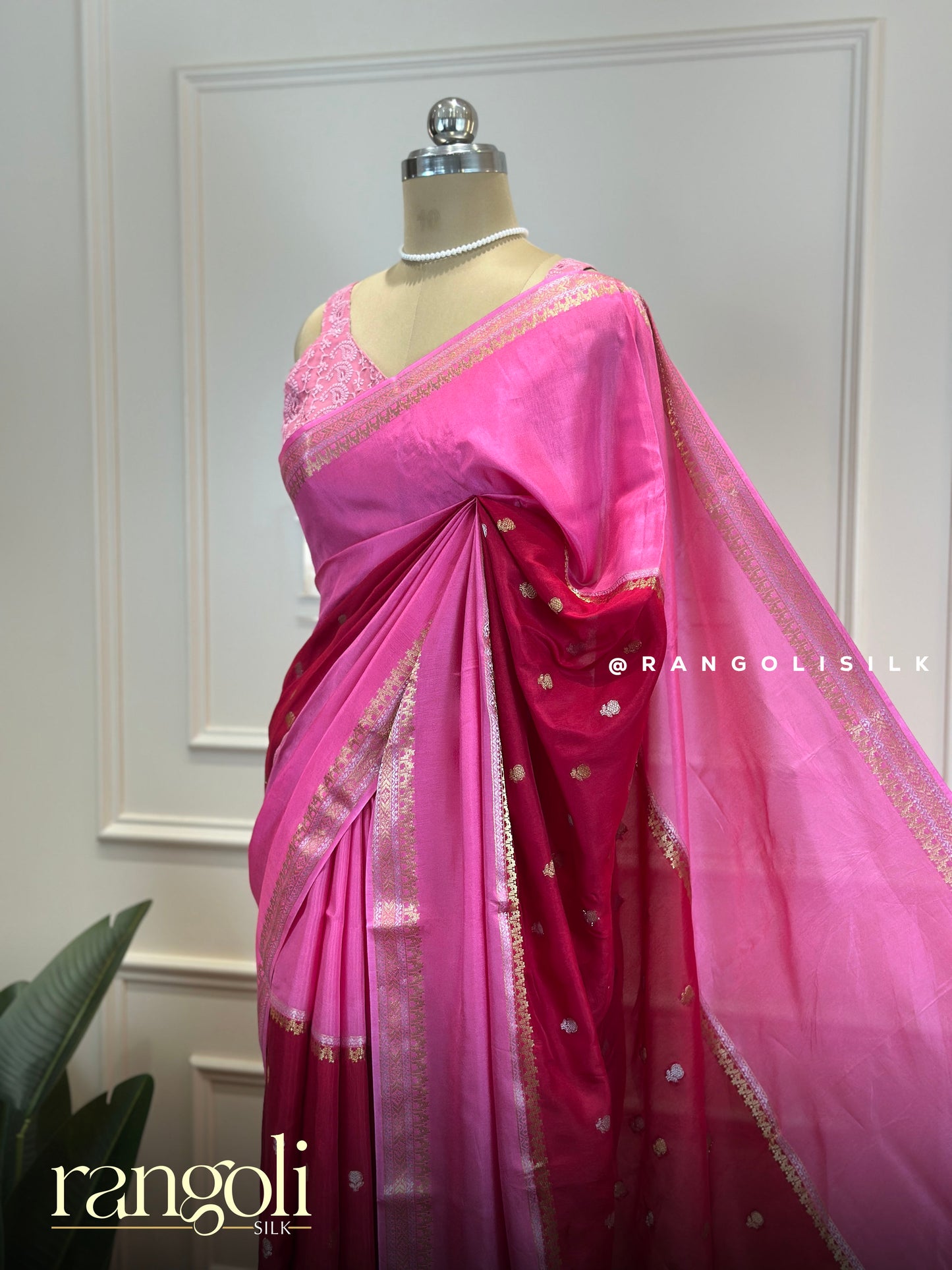 Banarasi Silk Saree with Intricate Zari Work - Post 733