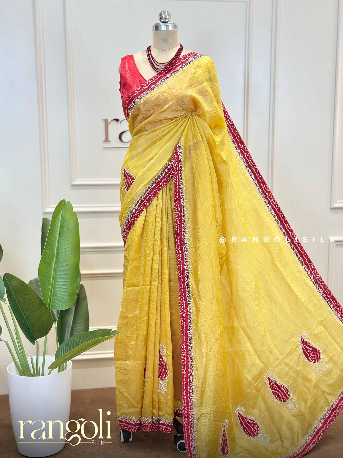 Elegant Designer Bandhani Border Sarees – Post 565