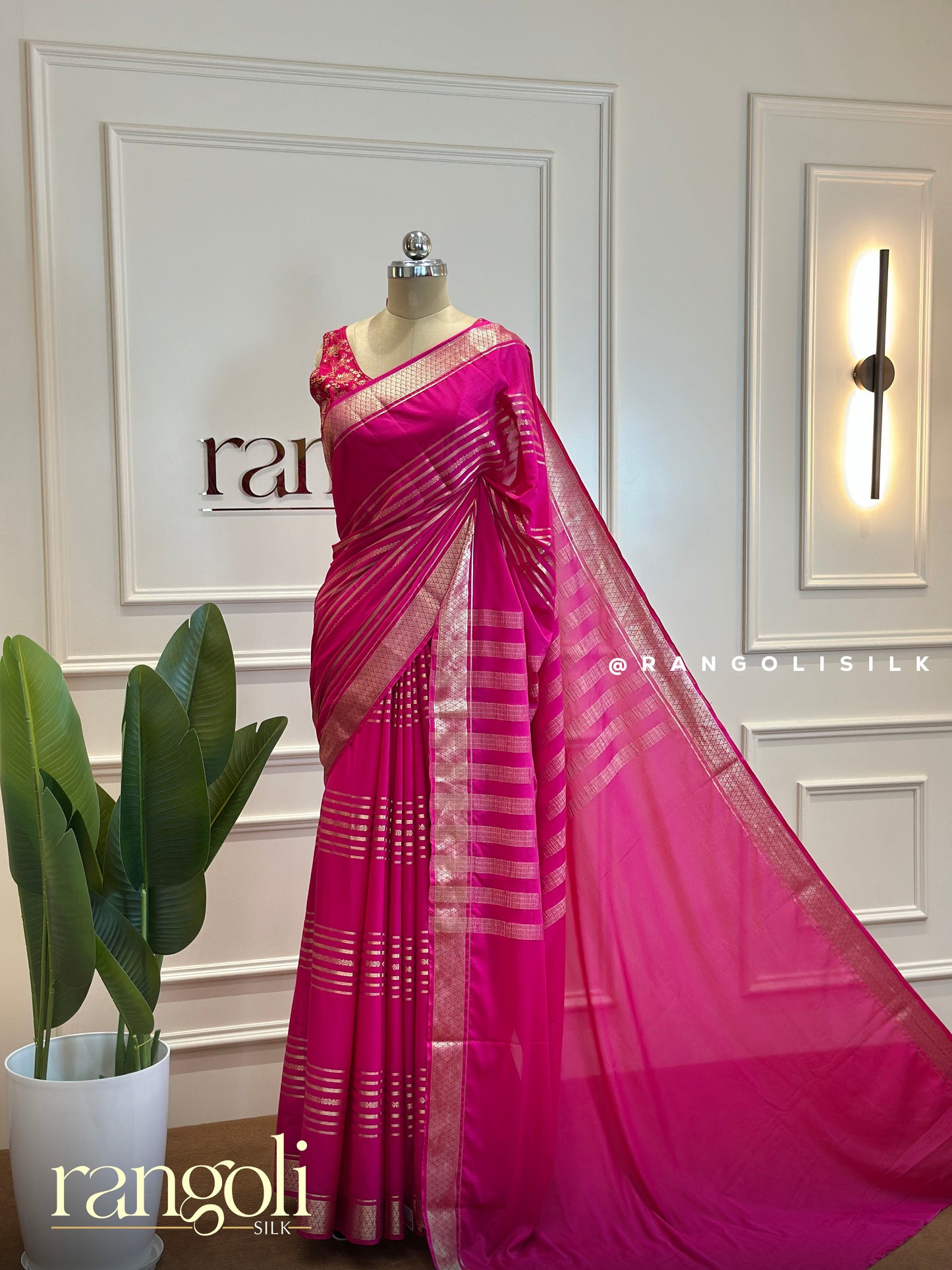 Semi Mysore Silk Saree in Vibrant Colours – Elegant & Lightweight - Post 457