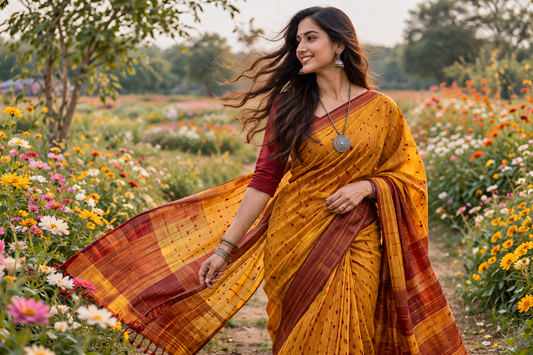 Tussar Cotton Sarees: Origin, Weaving, Designs and Buying Guide